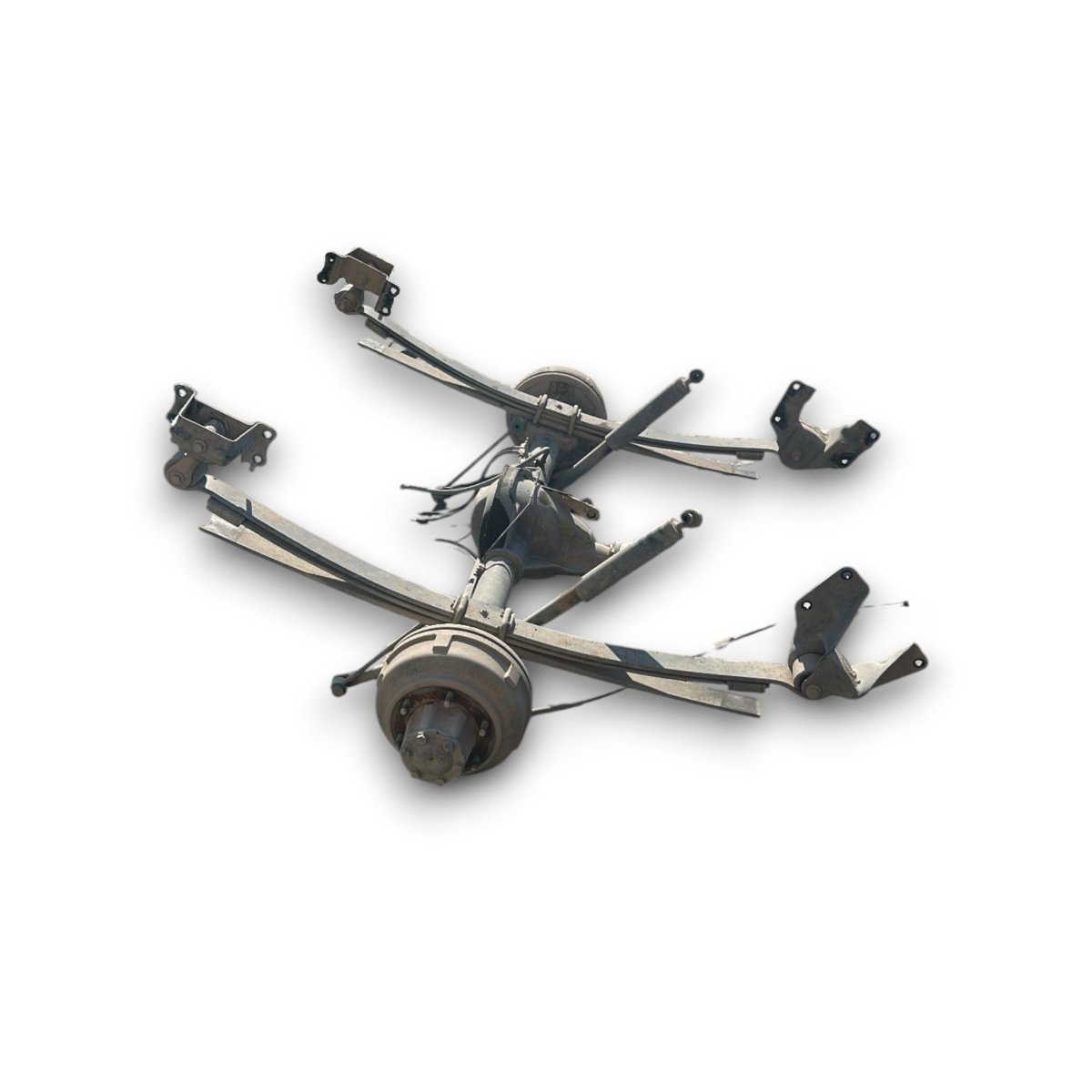 Assale / ponte posteriore (a tamburi) Ford Transit 2.2 diesel (2006 > 2014) + differenziale e balestre