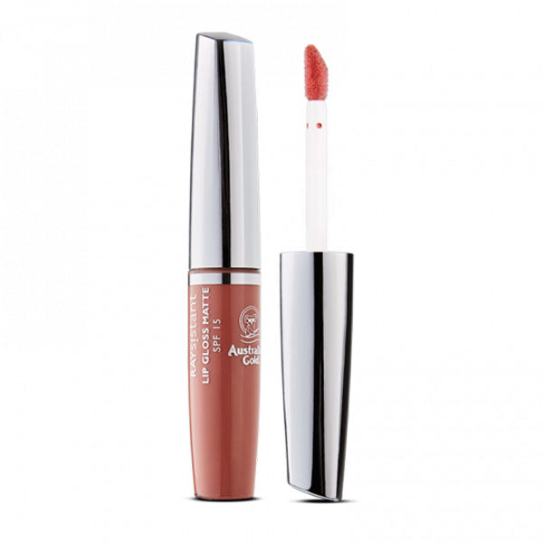 AUSTRALIAN GOLD RAYSISTANT LIP GLOSS MATTE SPF 15 MATTE NUDE