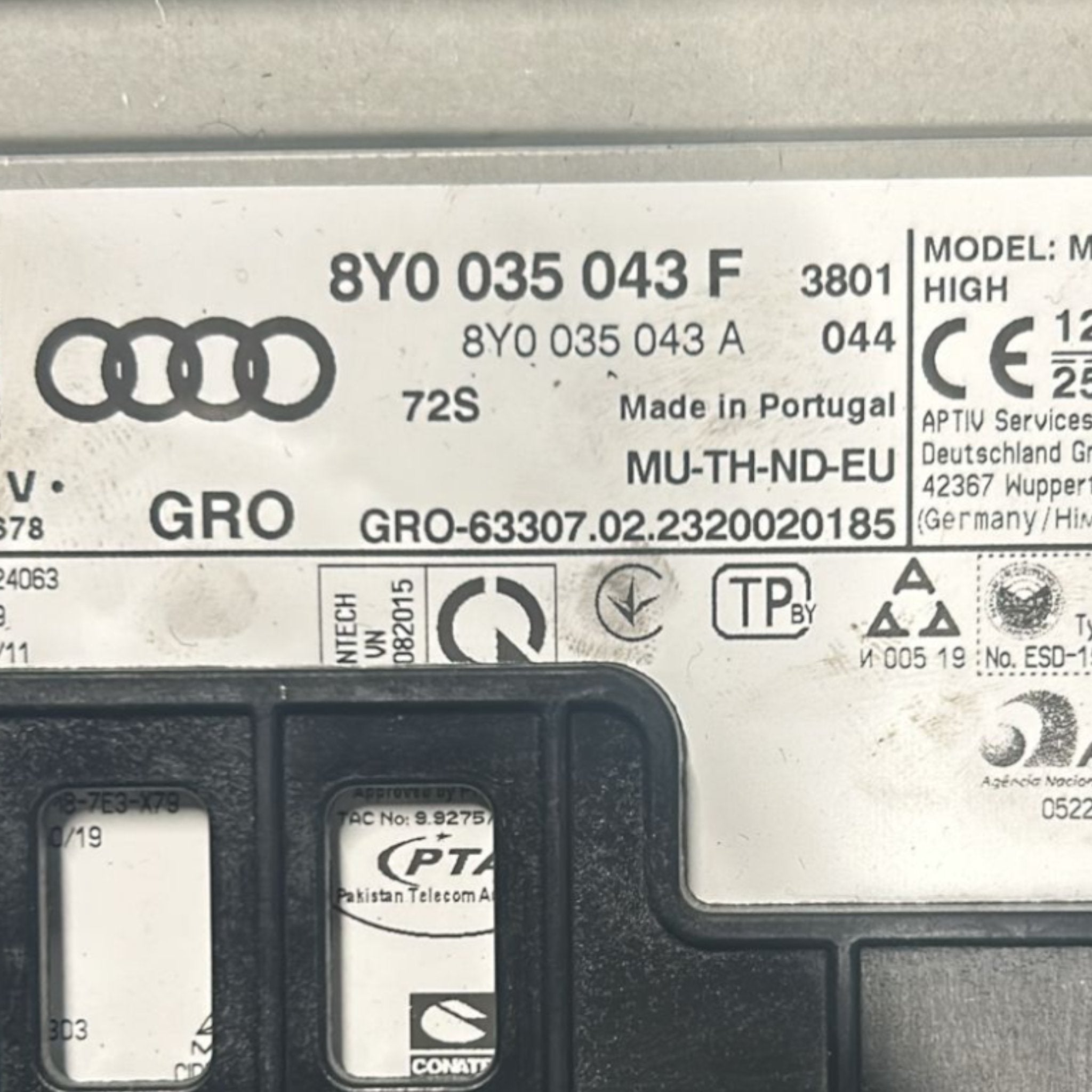 Autoradio Audi A3 (8Y) cod.8Y0035043F (2020 > )