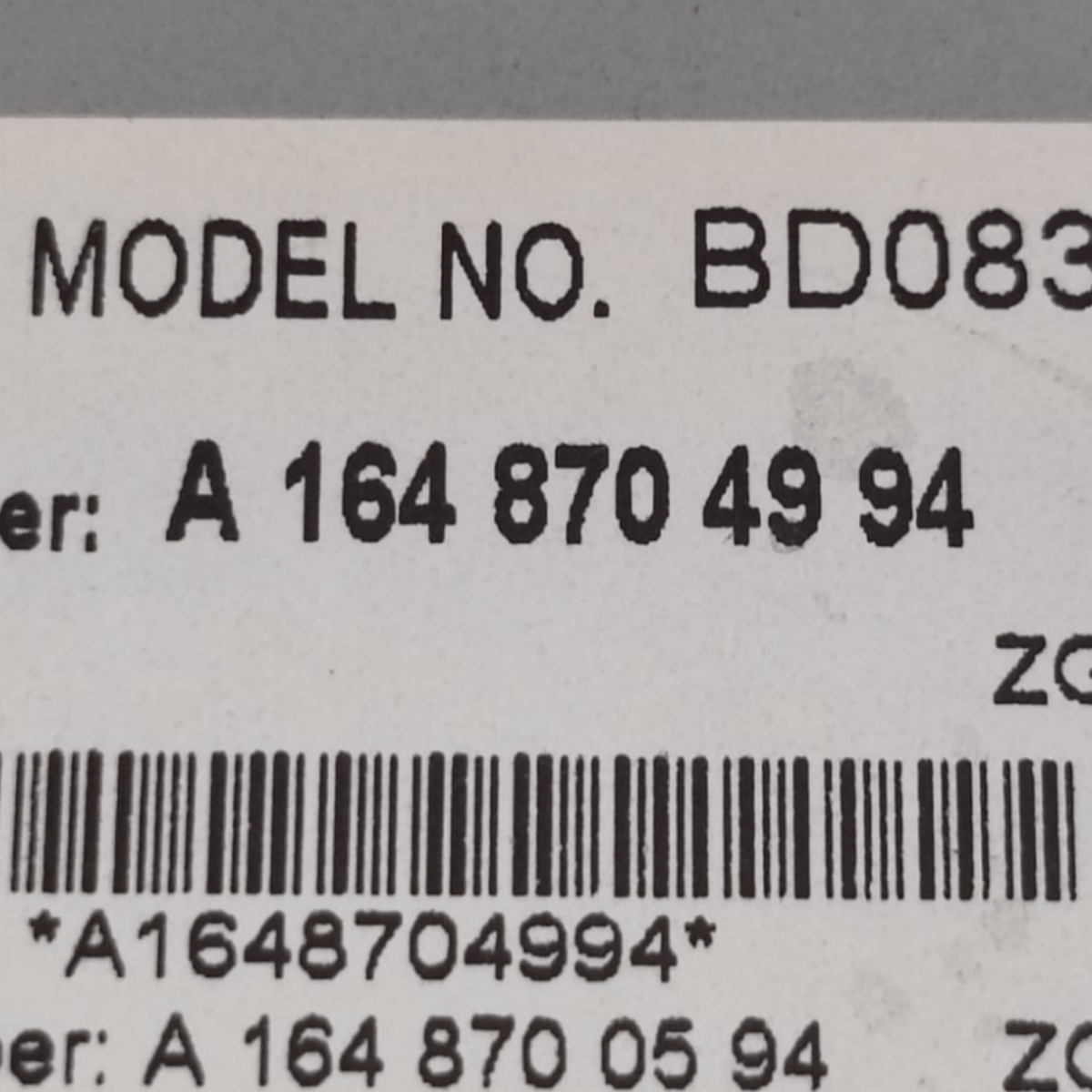 Autoradio / lettore cd mercedes ml w164 cod: a1648704994 (2005-2011)
