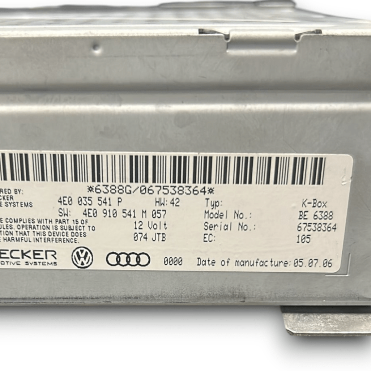 Autoradio / stereo audi a6 cod:4E0035541P (2004 > 2011)