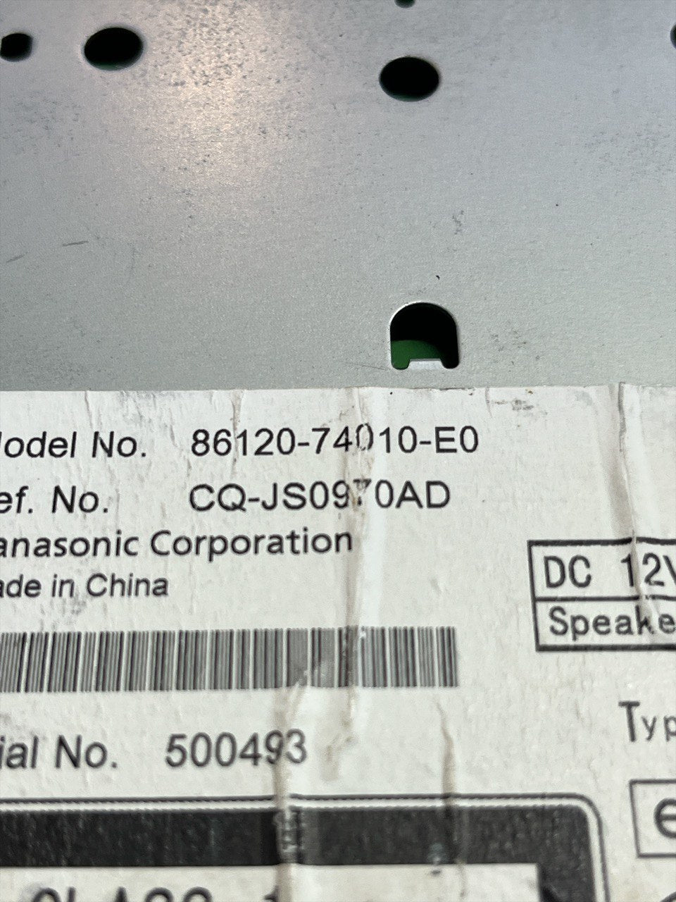 Autoradio / stereo lettore cd Toyota IQ (2008-2015) cod.86120-74010-E0