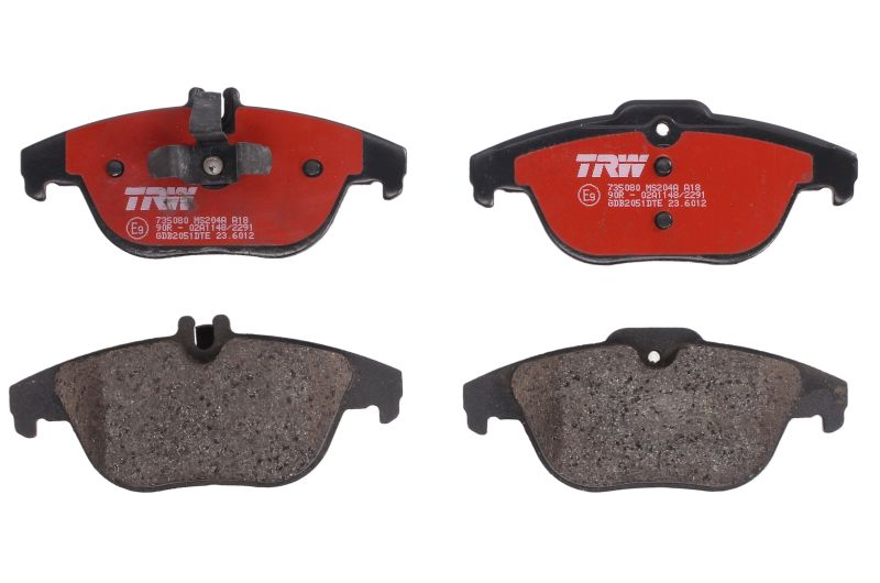 Kit 4 Pastiglie Freno Marca TRW Codice | GDB2051DTE BIBA-RICAMBI