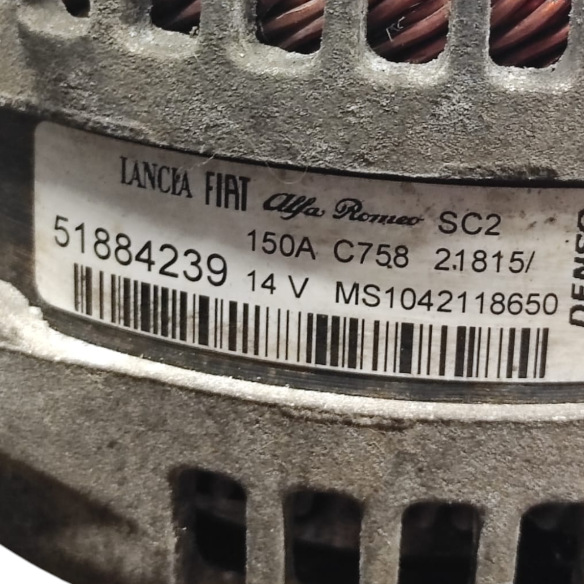 Alternatore fiat 500x 1.4 benzina cod: 51884239 (2014-) - BIBA-RICAMBI