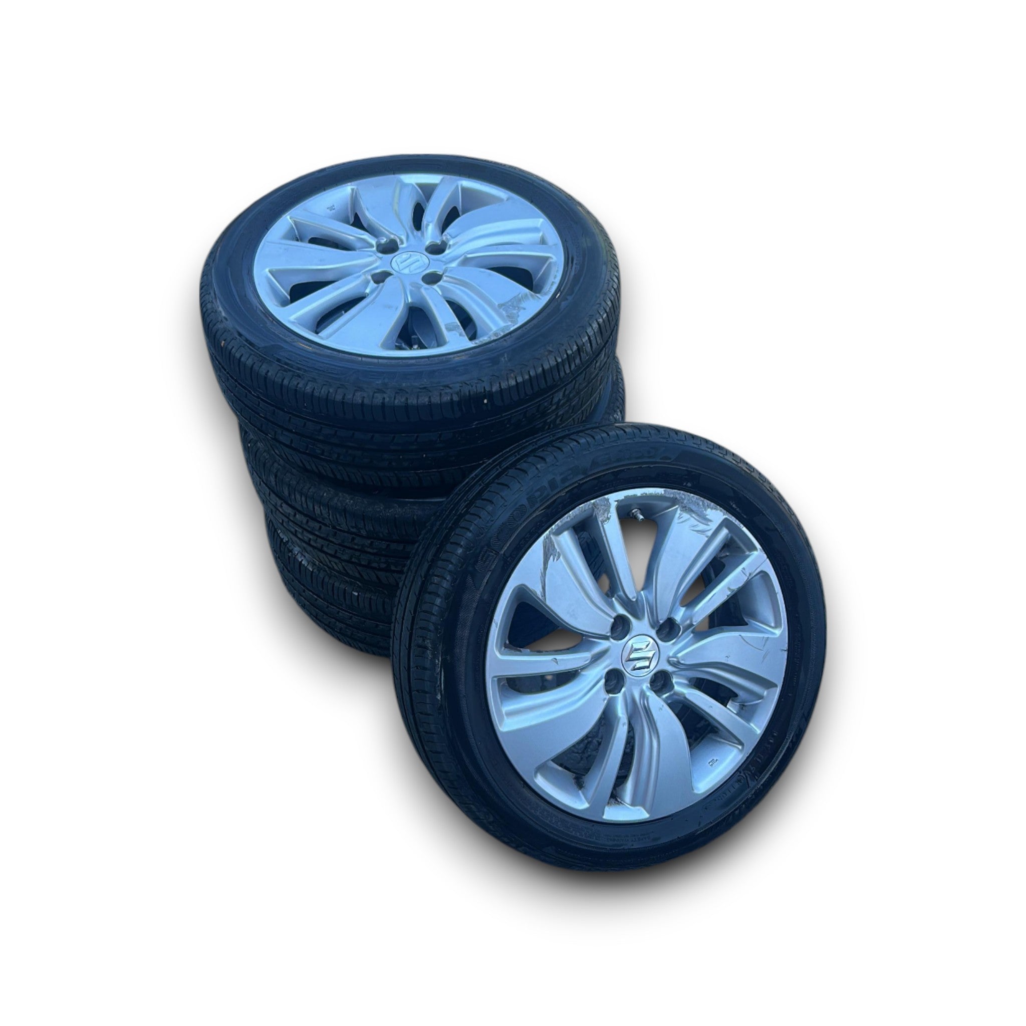 Set 4 cerchi in lega Suzuki Swift VI cod.43210-52r60 (4 fori / 185 / 55 r16) (2017 > ) - BIBA-RICAMBI