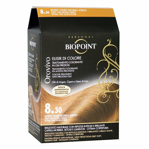 BIOPOINT OROVIVO ELISIRCOLORE BIONDO CHIARO NATURALE DORATO 8.3