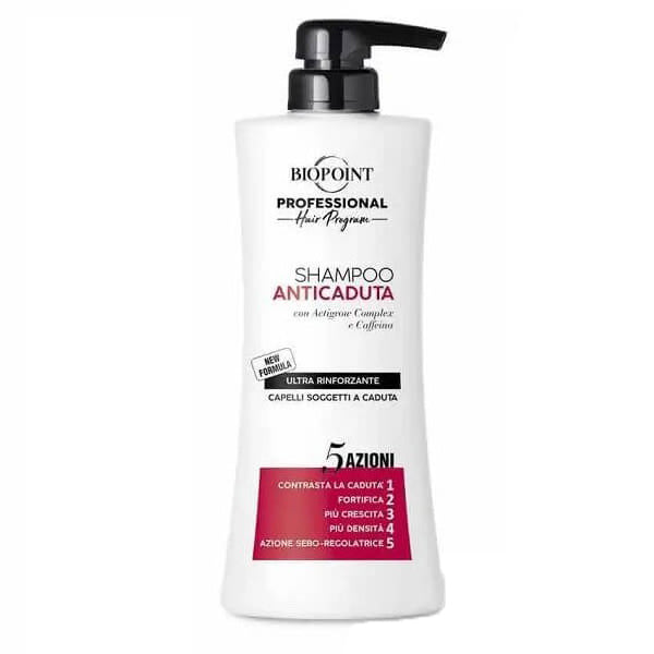 BIOPOINT PROFESSIONAL ANTICADUTA SHAMPOO 5 AZIONI 400 ML - BIBA-RICAMBI
