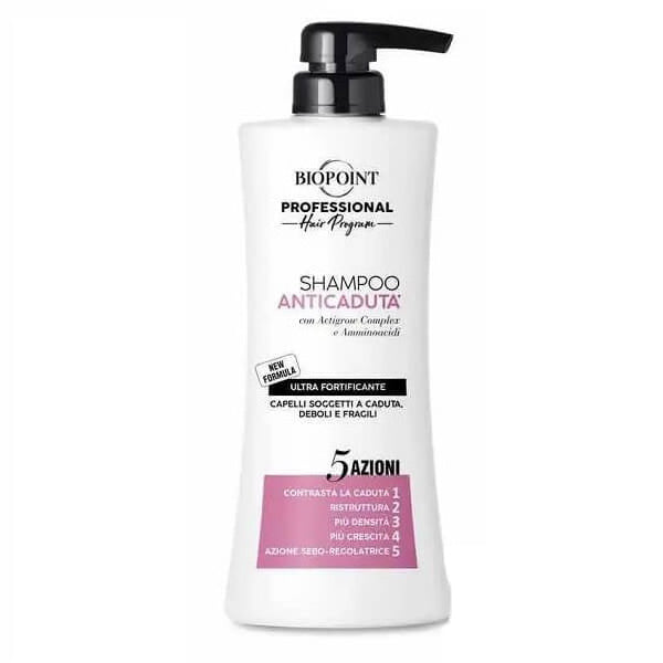 BIOPOINT PROFESSIONAL ANTICADUTA SHAMPOO DONNA 5 AZIONI 400 ML - BIBA-RICAMBI