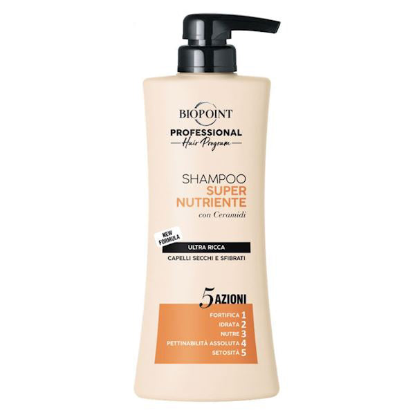 BIOPOINT PROFESSIONAL SUPER NUTRIENTE SHAMPOO SECCHI 400 ML - BIBA-RICAMBI