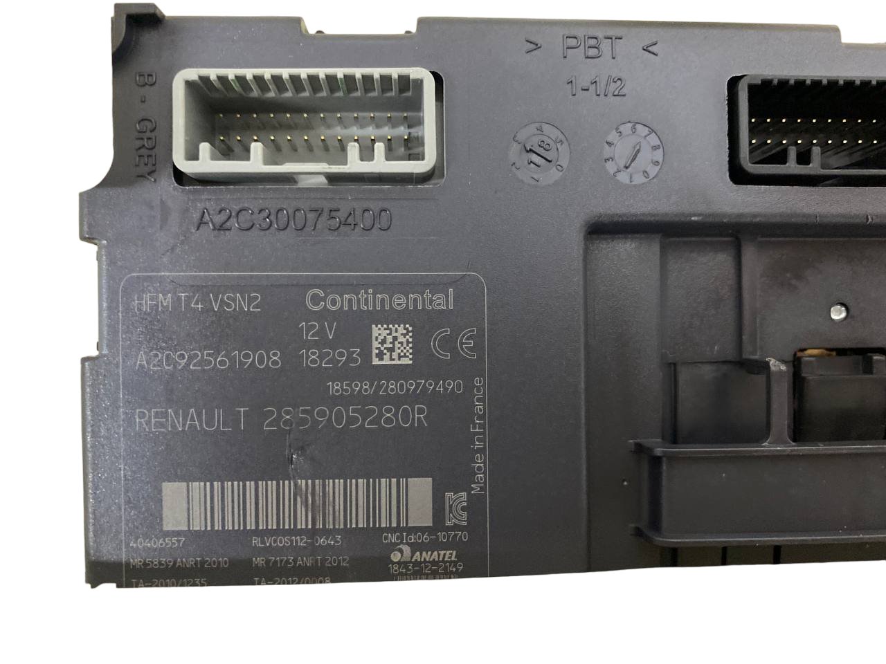 Blocchetto accensione lettore chiave scheda Renault Captur (2019) cod:285905280r