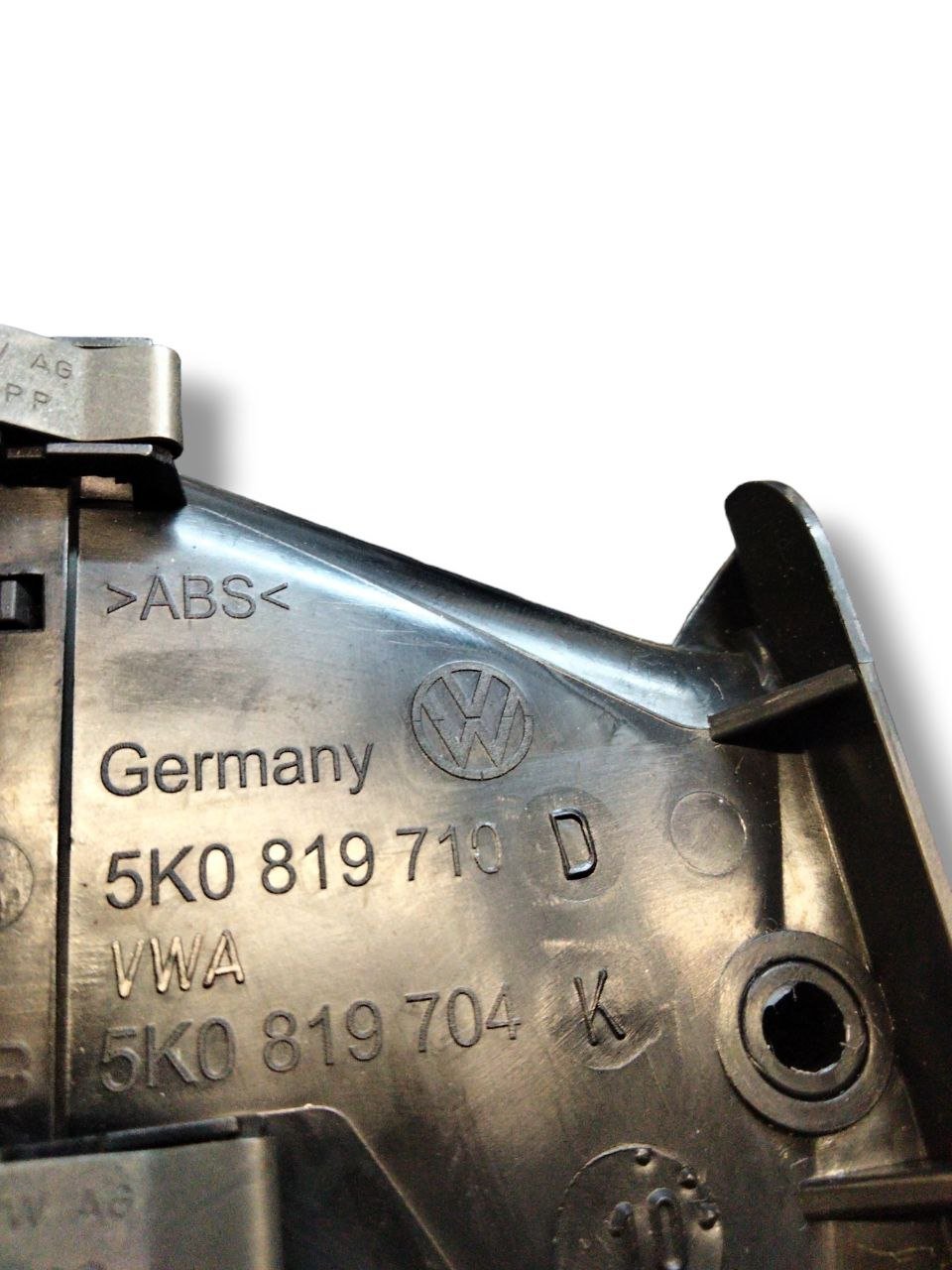 Bocchetta aria cruscotto destra dx Volkswagen Golf VI (2009-2012) cod.5k0819710