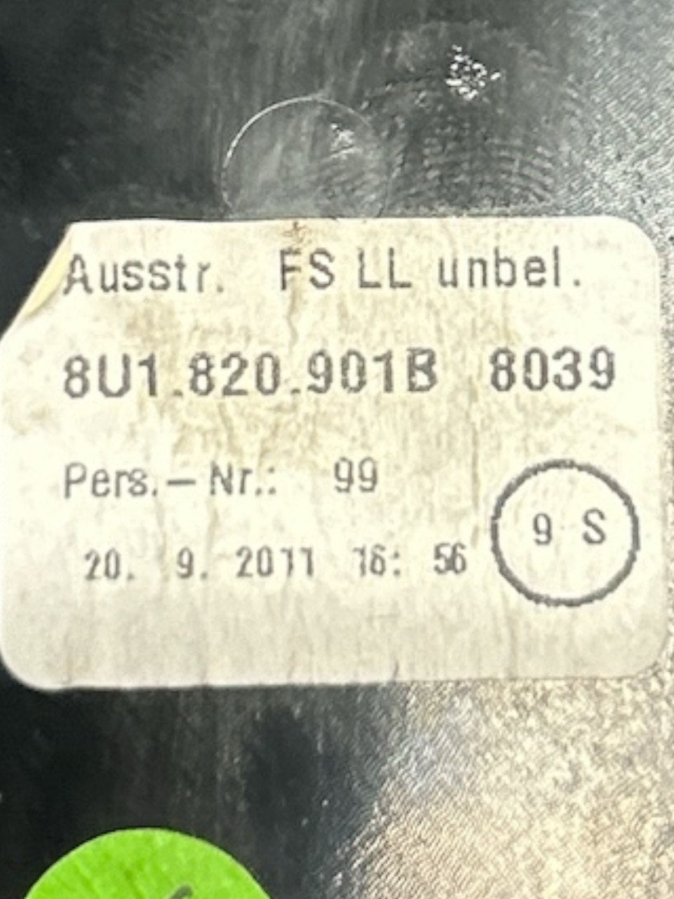 Bocchetta Aria Sinistra Audi Q5 (8U) (2011 > 2018) cod.8U1820901B