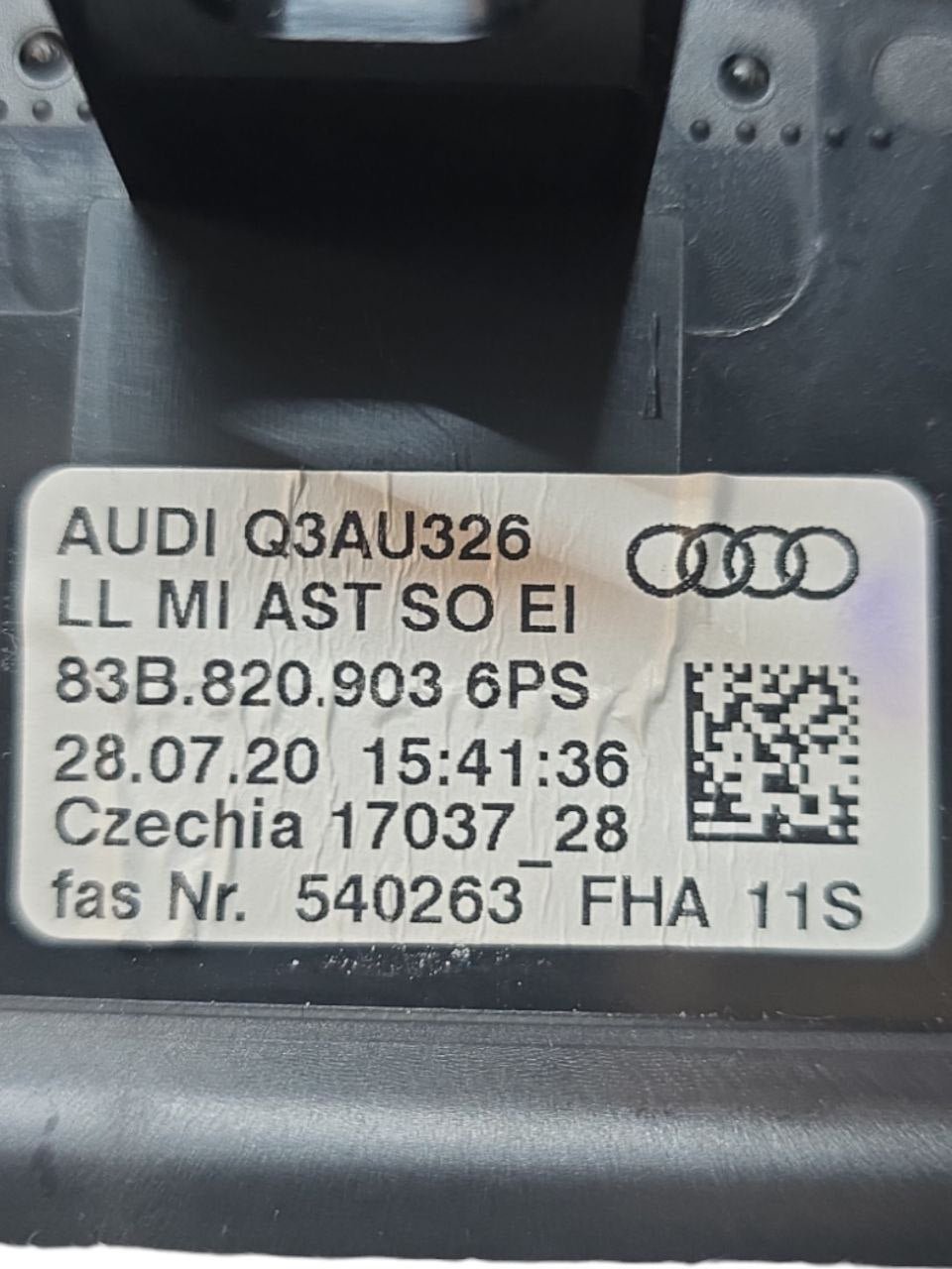 Bocchette Aria Condizionata Centrale Audi Q3 F3 ( 2018 > ) Cod : 83B820903