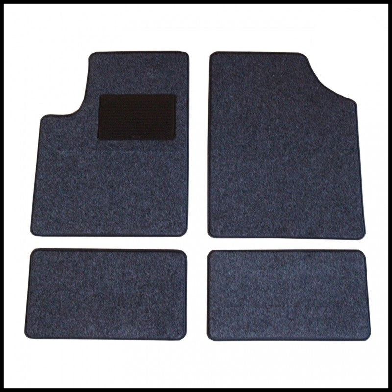 V. Kit 4 Tappetini Universali Bordo Nero art.CX-011 BIBA-RICAMBI