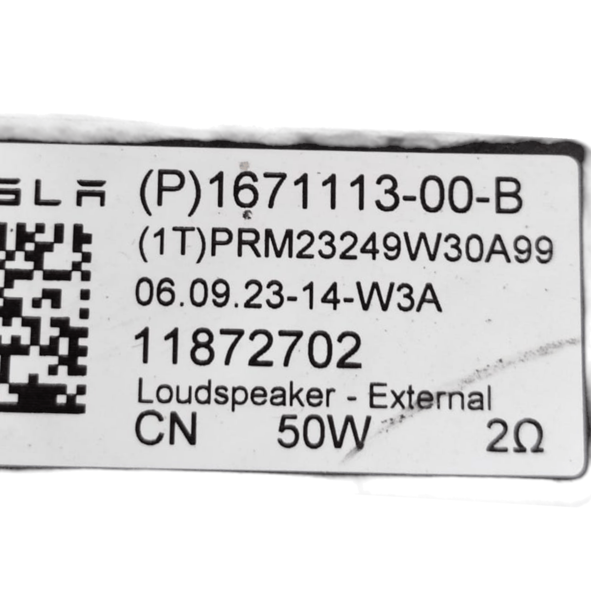 Cassa / altoparlante tesla model 3 cod: 167111300b (2021-)