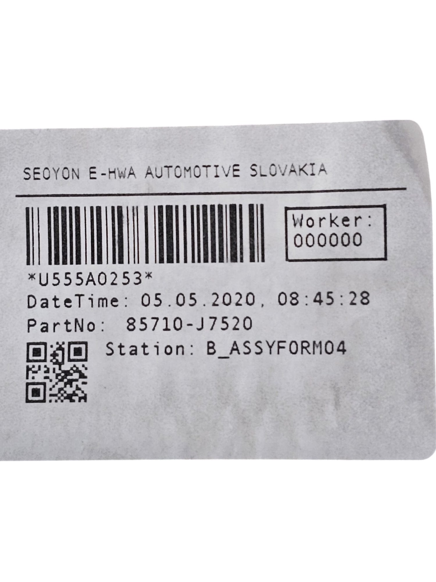 Cassetto / Vano Portaoggetti Bagagliaio + Triangolo d'Emergenza Cod:85710-J7520 Kia Proceed (2019->)