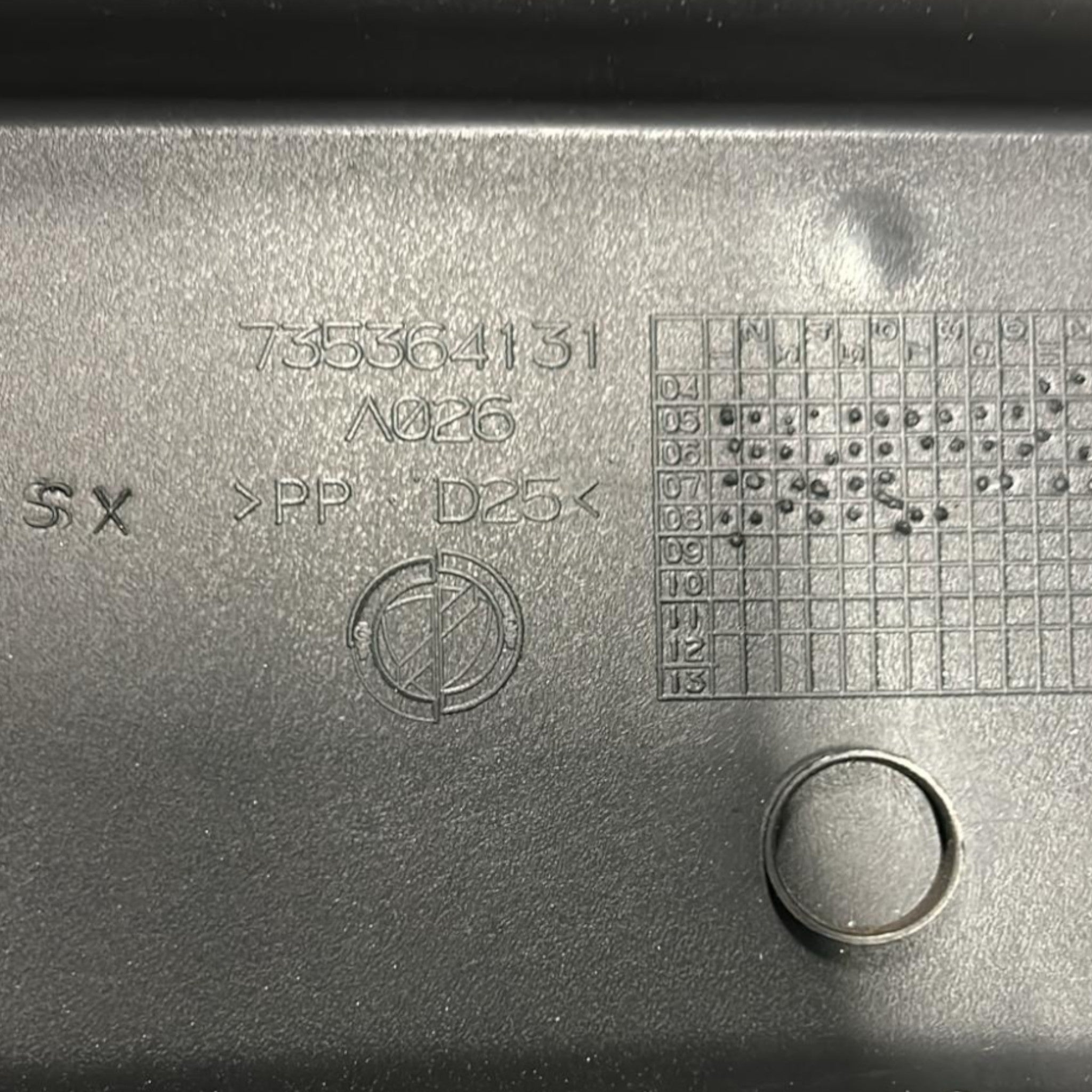 Cassetto / Vano Portaoggetti Fiat Croma cod:735364131 (2005 > 2010)