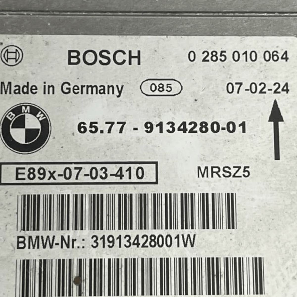 Centralina Airbag Bmw Serie 1 E87 (2000 al 2006) cod: 9134280-01