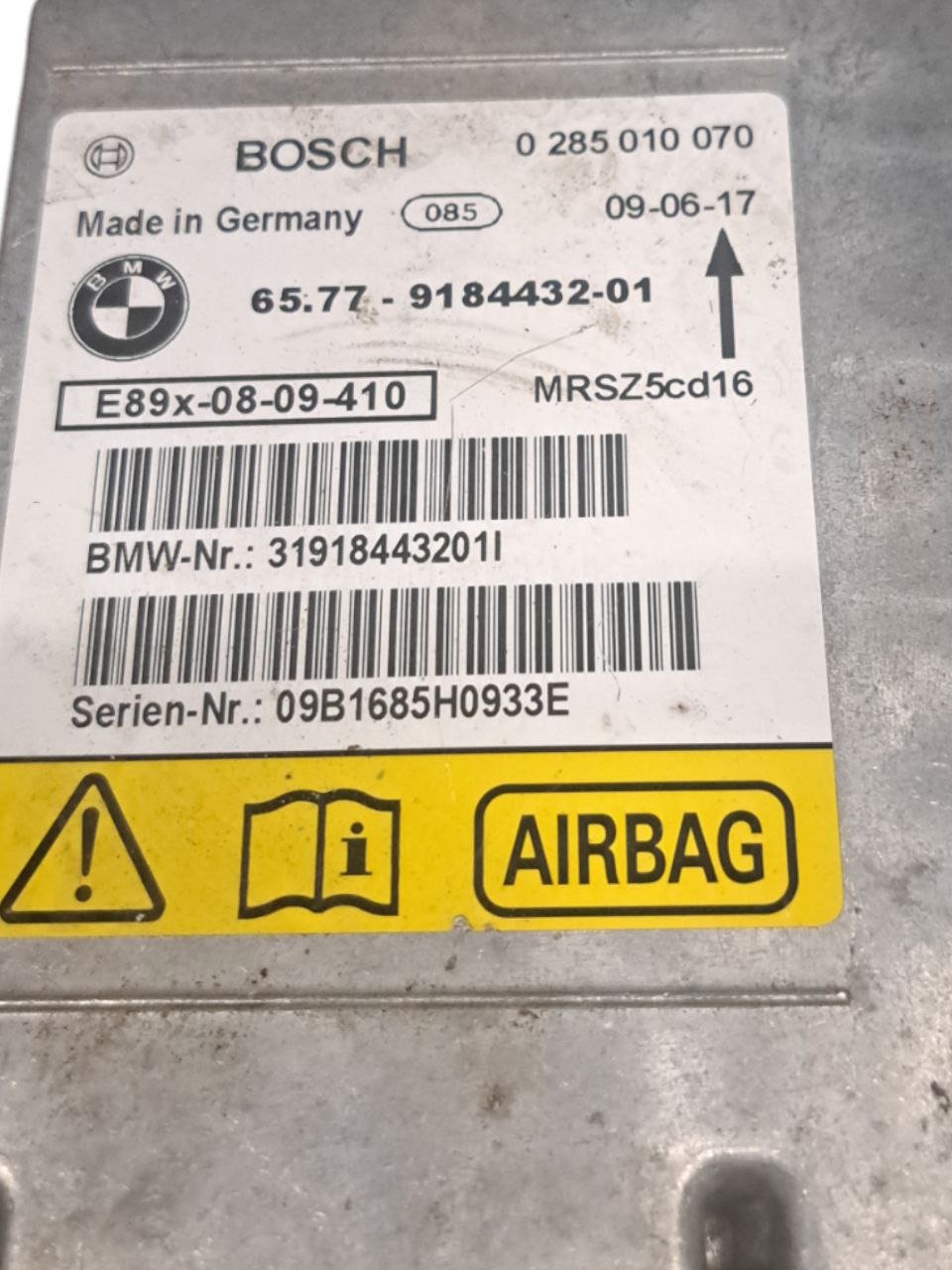 Centralina airbag Bmw serie 1 E87  (2004-2013) COD:65779184432-01