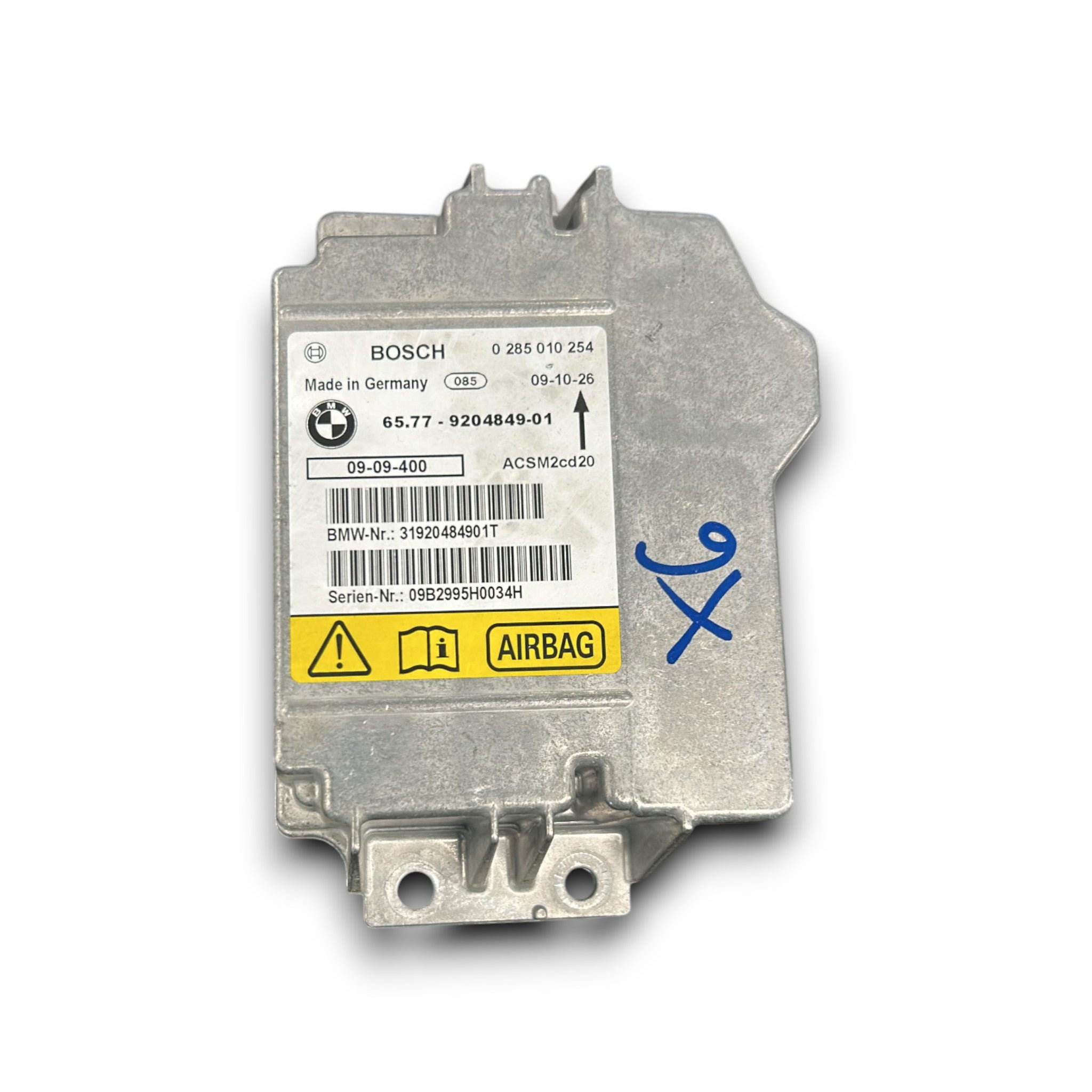 Centralina AIRBAG BMW X5 (E70) cod.9204849-01 (2006 > 2013)