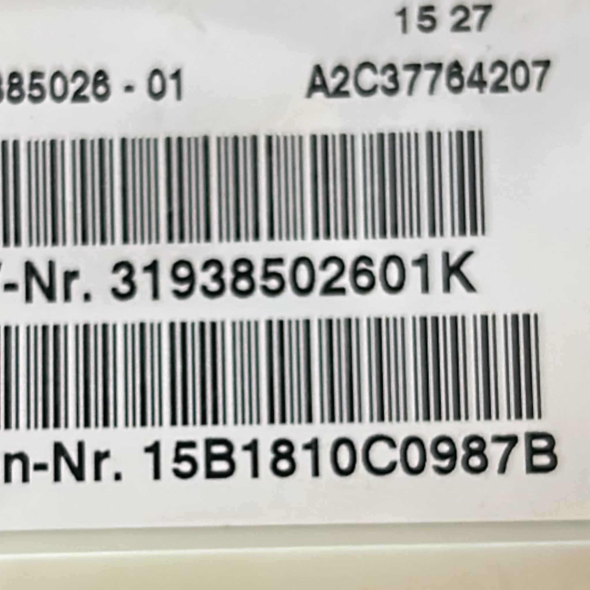 Centralina AirBag BMW X5 (F15) cod.31938502601K (2013 > 2018)