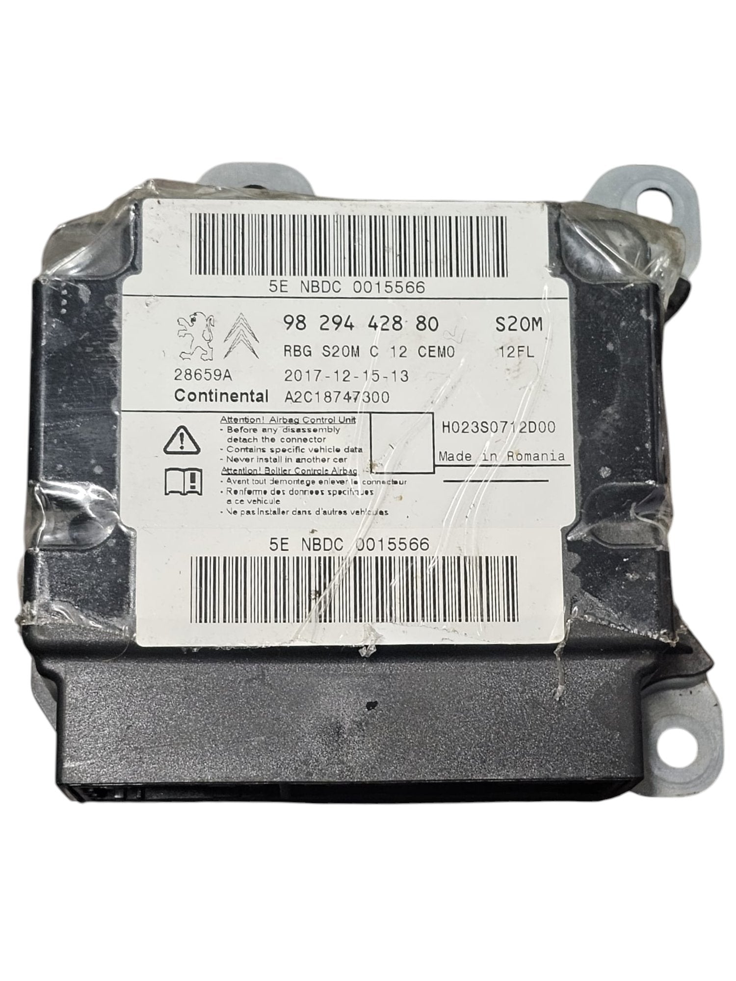 Centralina Airbag Citroen C3  Cod:9829442880 (2016-2023)