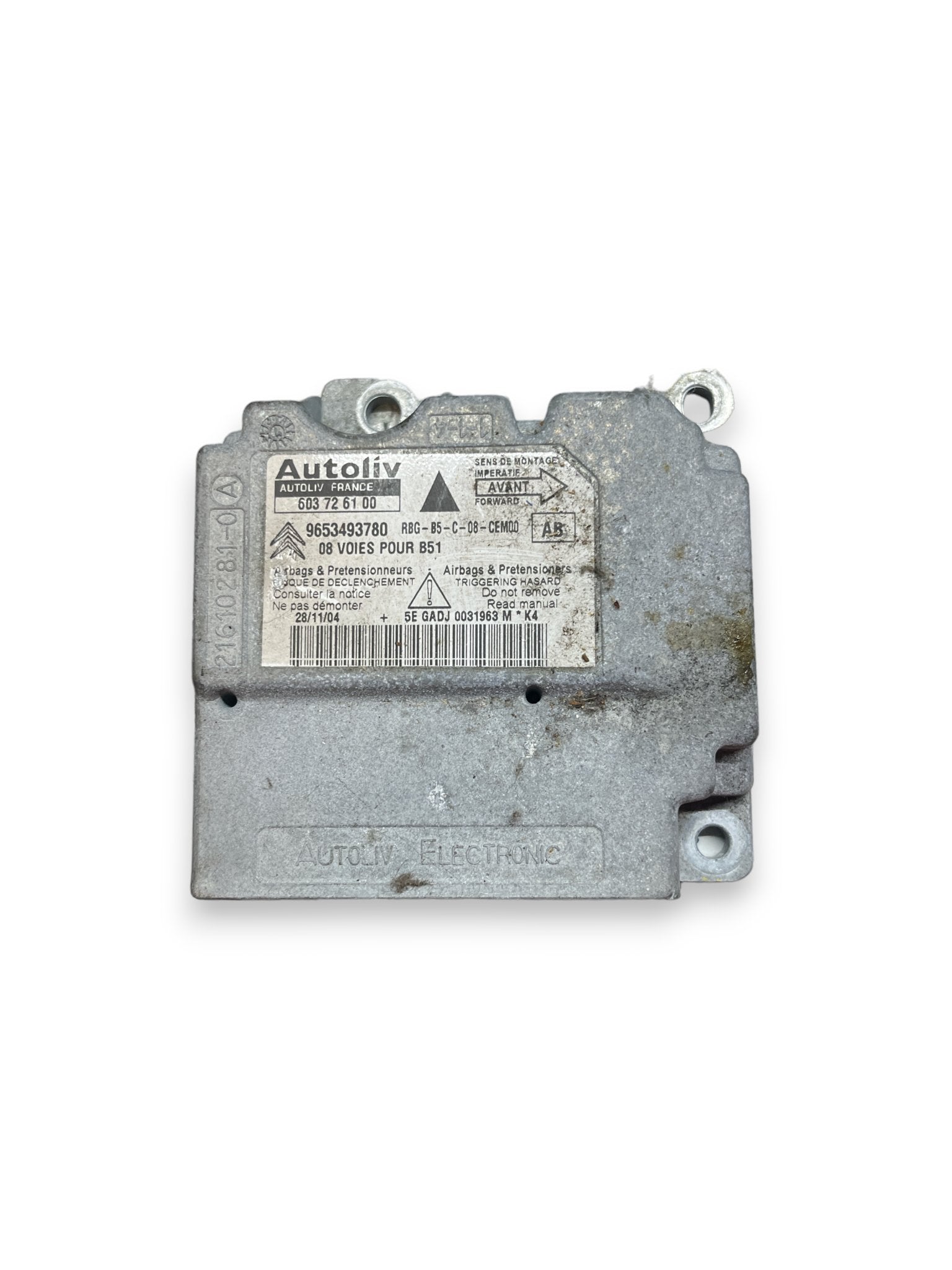 Centralina Airbag Citroen C4 (2008) COD:9653493780