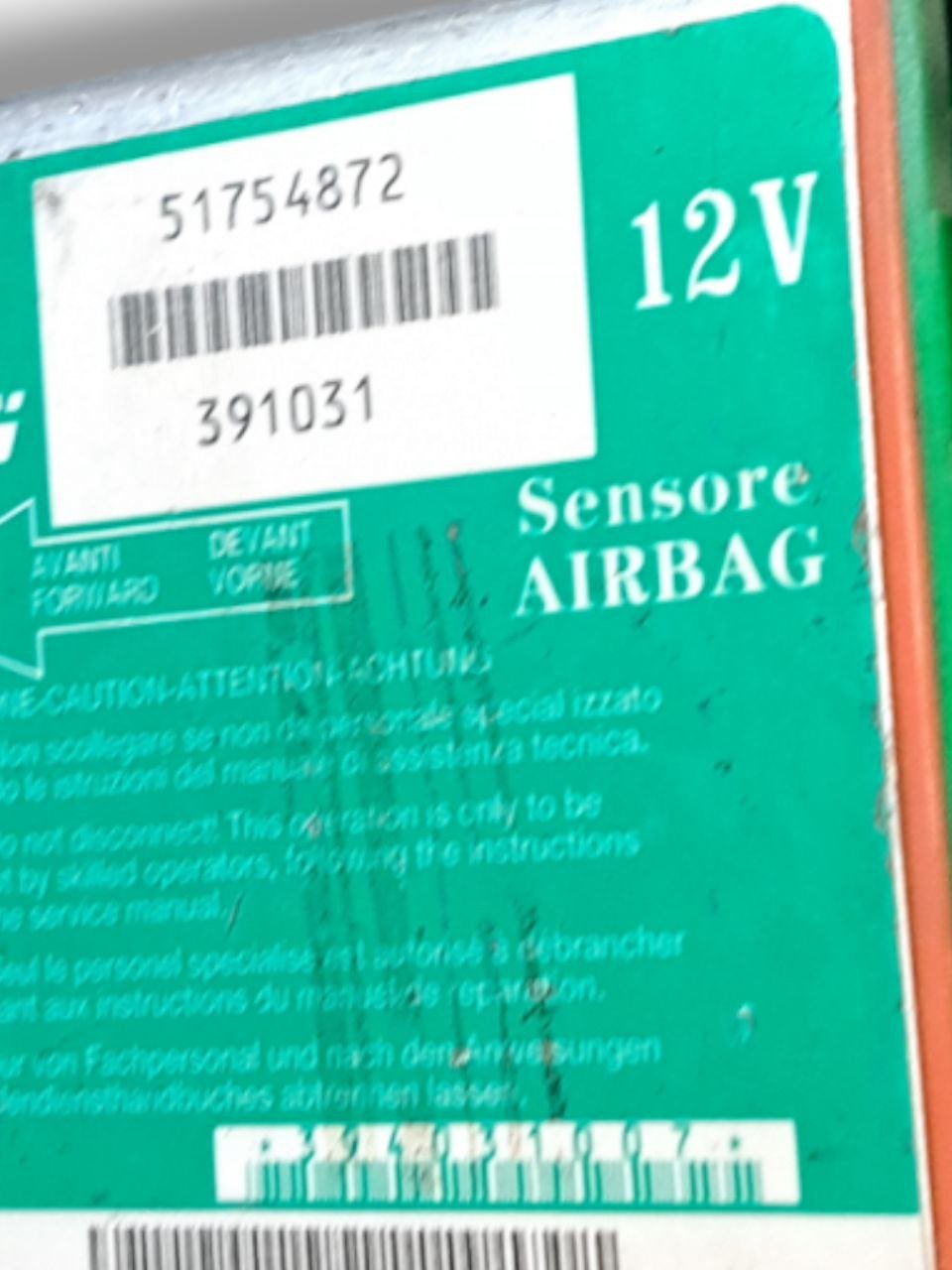 Centralina Airbag Fiat Grande Punto (2006-2012) COD:51754872