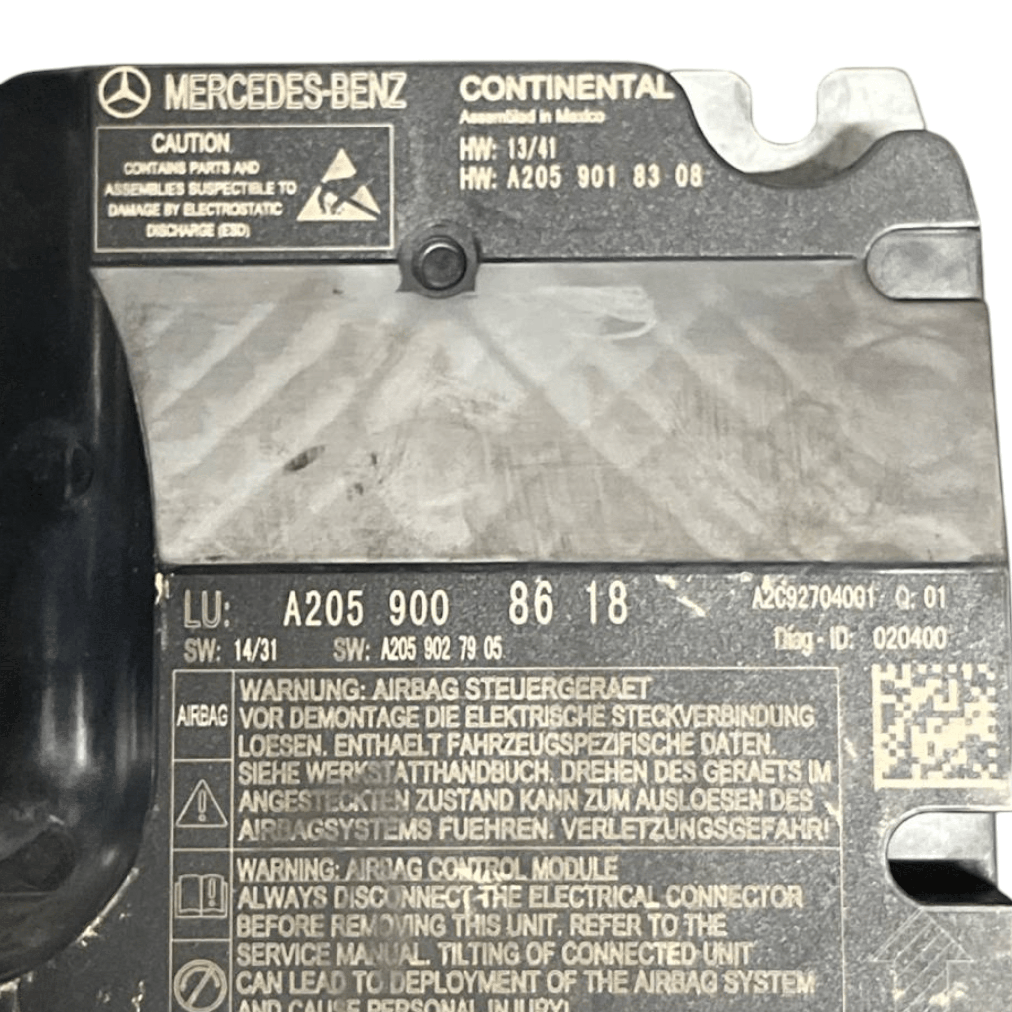 Centralina Airbag Mercedes-Benz Classe C W205 (2014-2021) cod.A2059008618