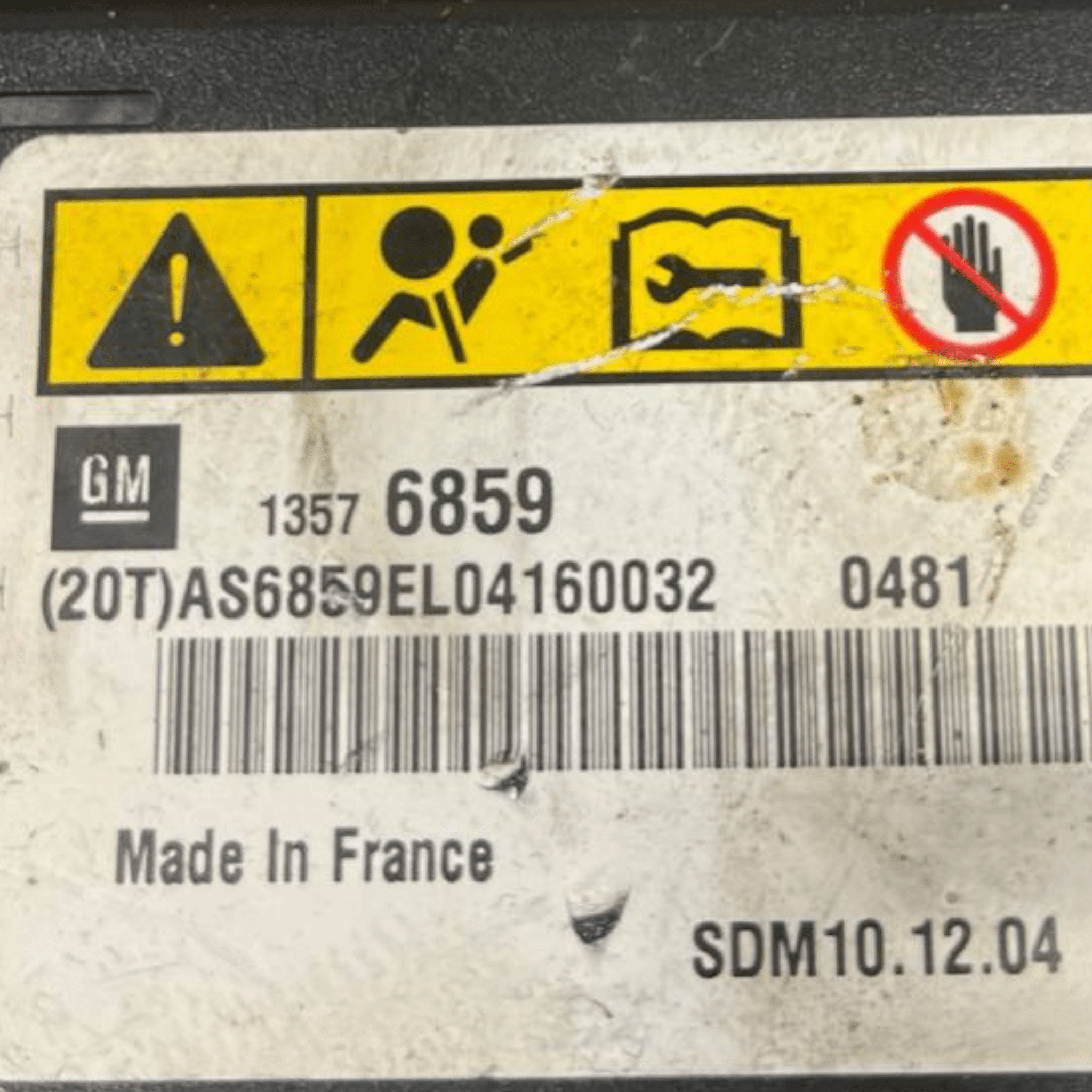 Centralina Airbag Opel Meriva B 1.4 Benzina (2010 al 2017) cod: 13576859