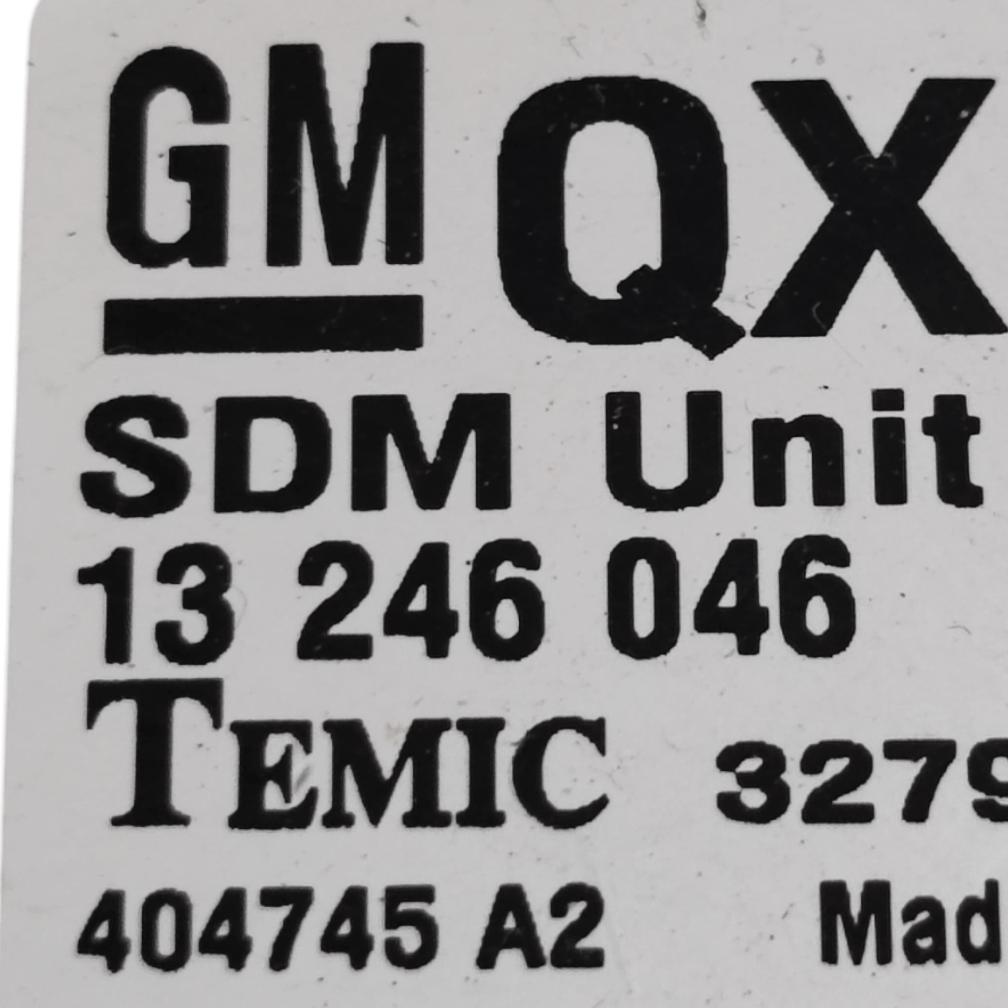 Centralina Airbag Opel Zafira B COD: 13246046 (2005-2014)