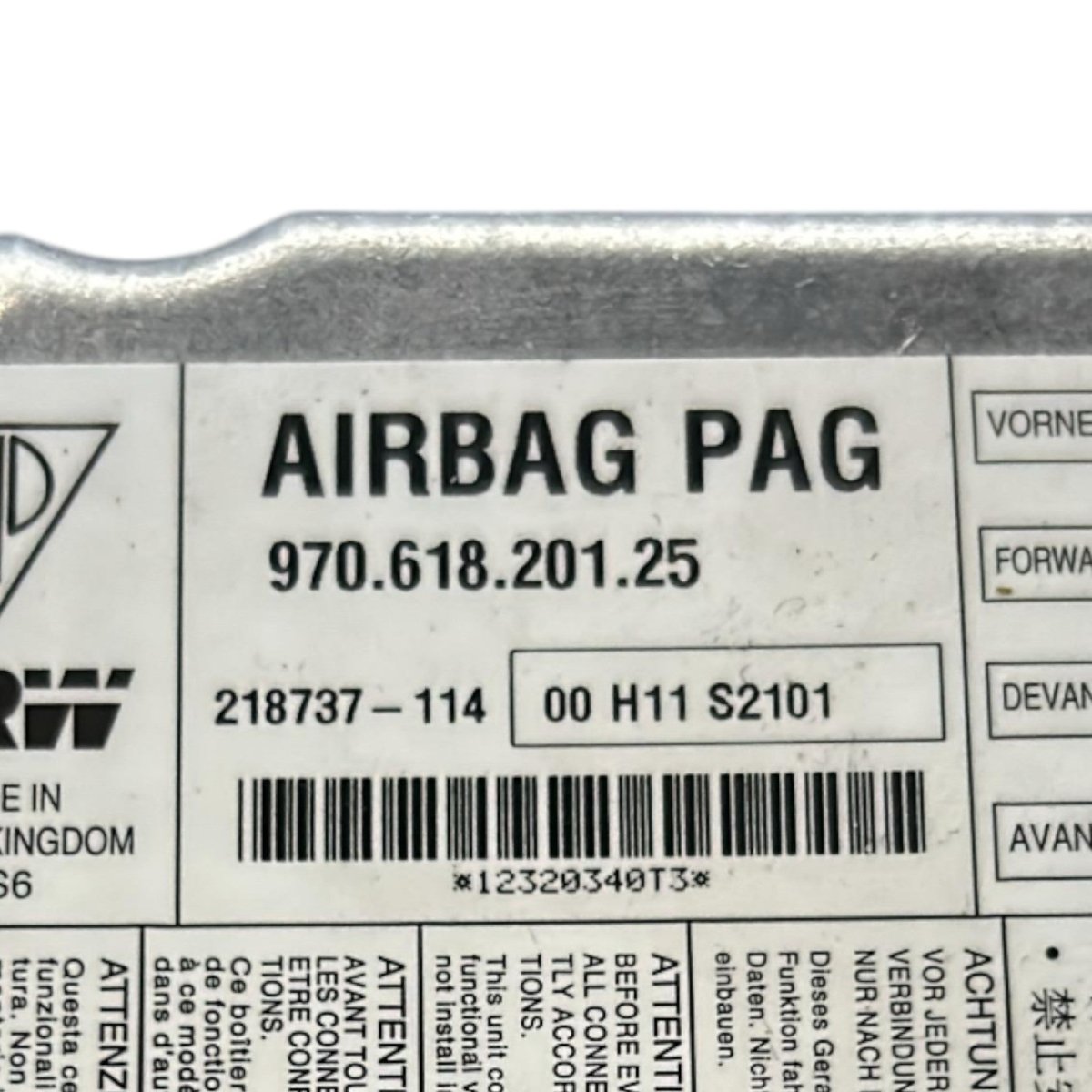 Centralina AirBag Porsche Panamera I (970) cod.97061820125 (2009 > 2016)