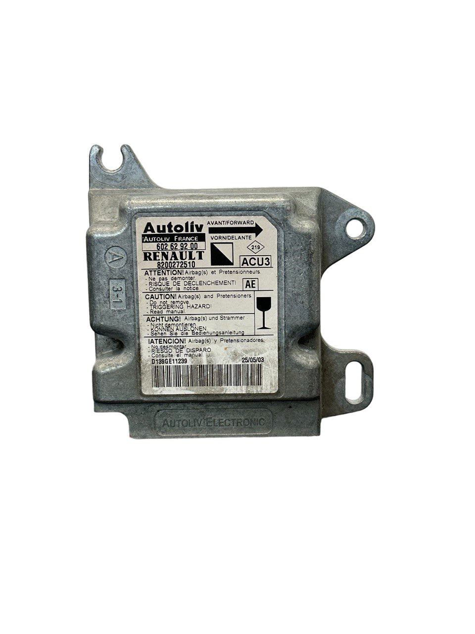 Centralina airbag Renault Kangoo (1997-2003) COD:8200272510