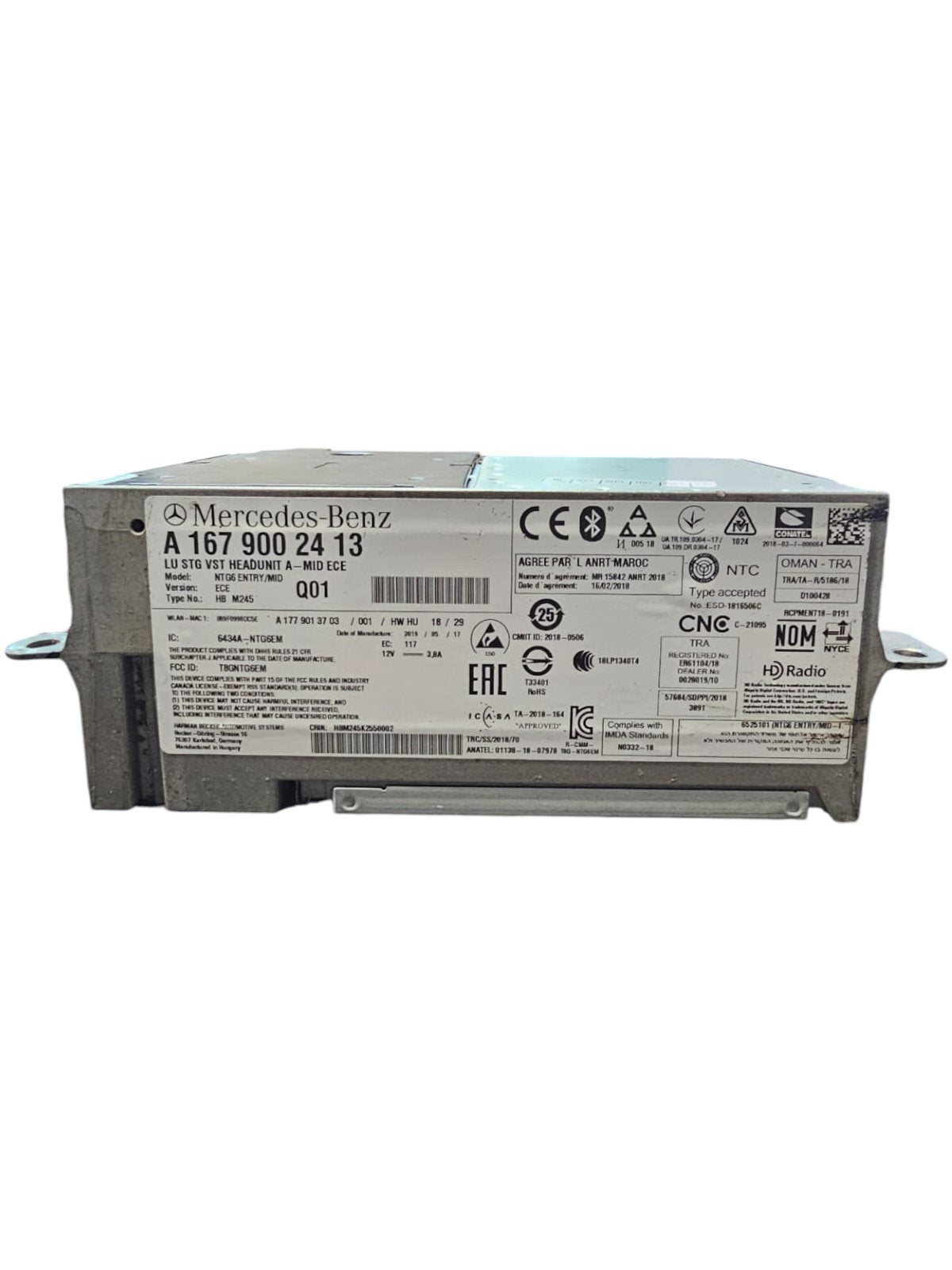 Centralina Autoradio GPS Mercedes Classe A W177 (2018<) Cod:A1679002413