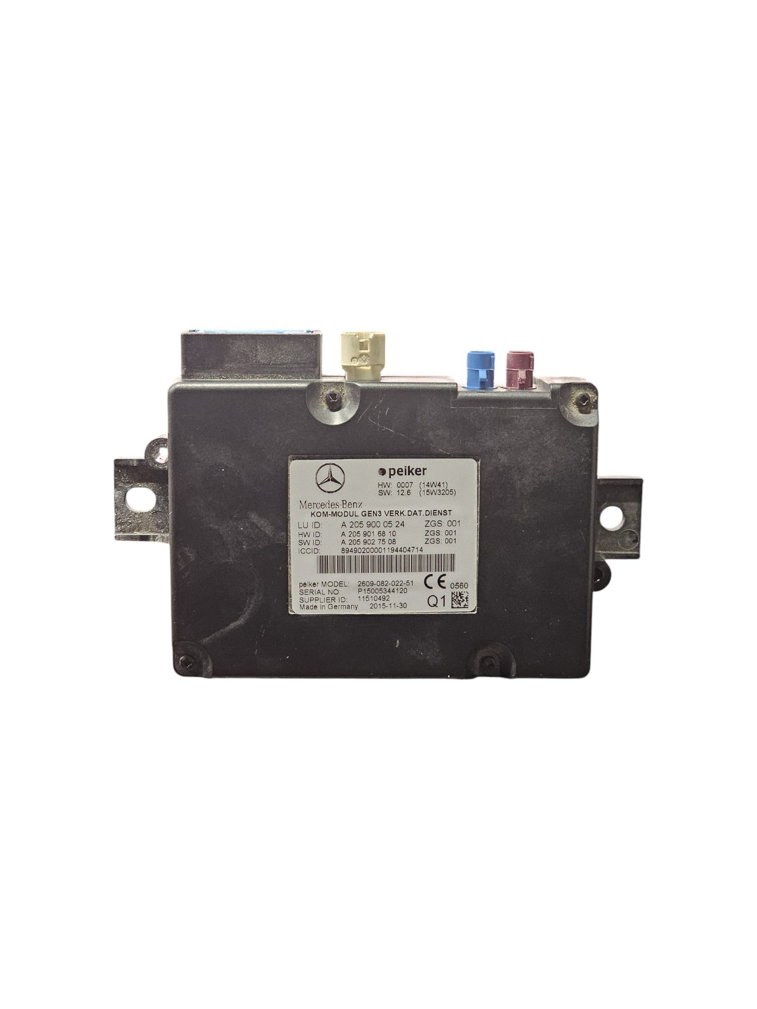 Centralina Autoradio Mercedes Classe C W205 Cod:A2059000524 (2014-2021)