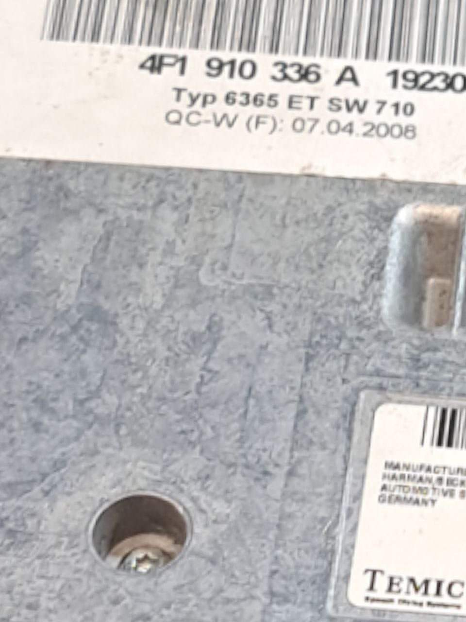 Centralina Bluetooth Audi A8 4E / A6 ( 2003-2009 ) COD:4F1910336A
