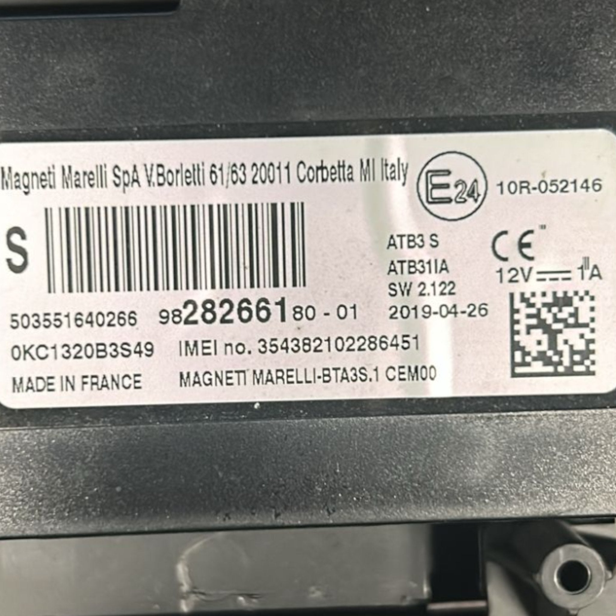 Centralina Bluetooth Citroen DS7 cod.9828266180 (2017 > )