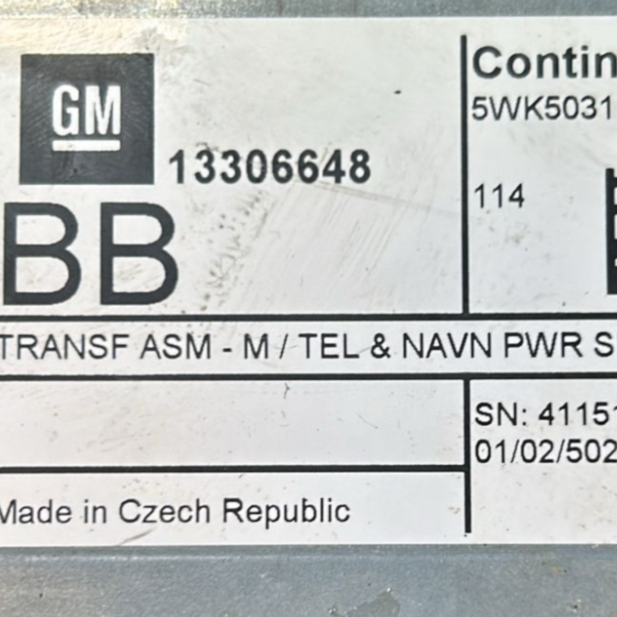Centralina Bluetooth Controllo Telefono Opel Mokka (A / X)  cod.13306648 (2012 > 2019)