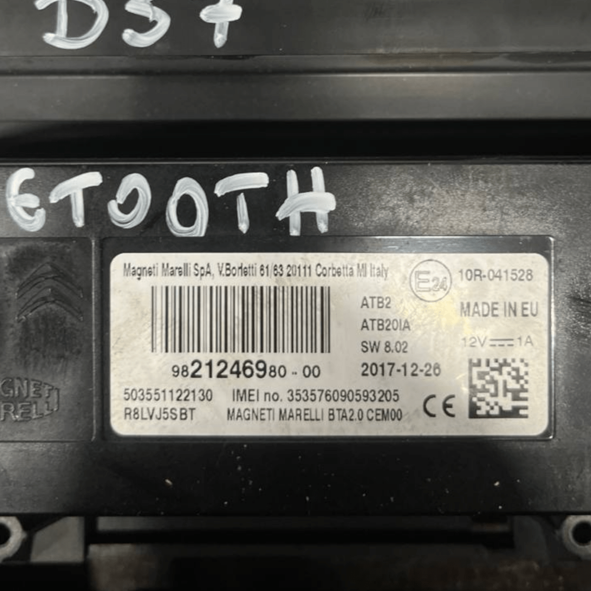 Centralina Bluetooth DS7 Crossback (2017 -) cod: 9828690580