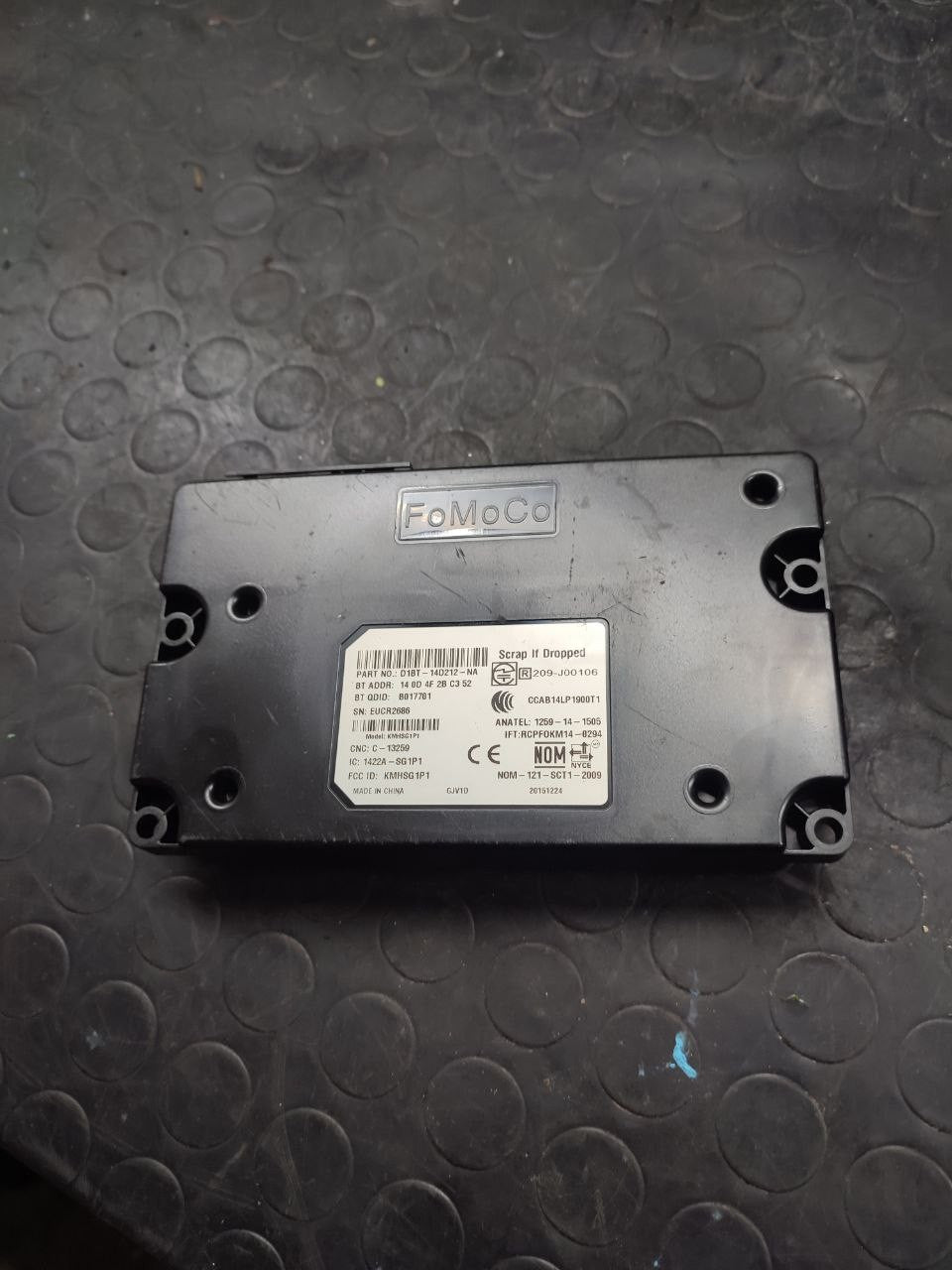 Centralina bluetooth Ford Fiesta 1.5 tdci ( mk7 - 2017 ) cod d1bt-14d212-na