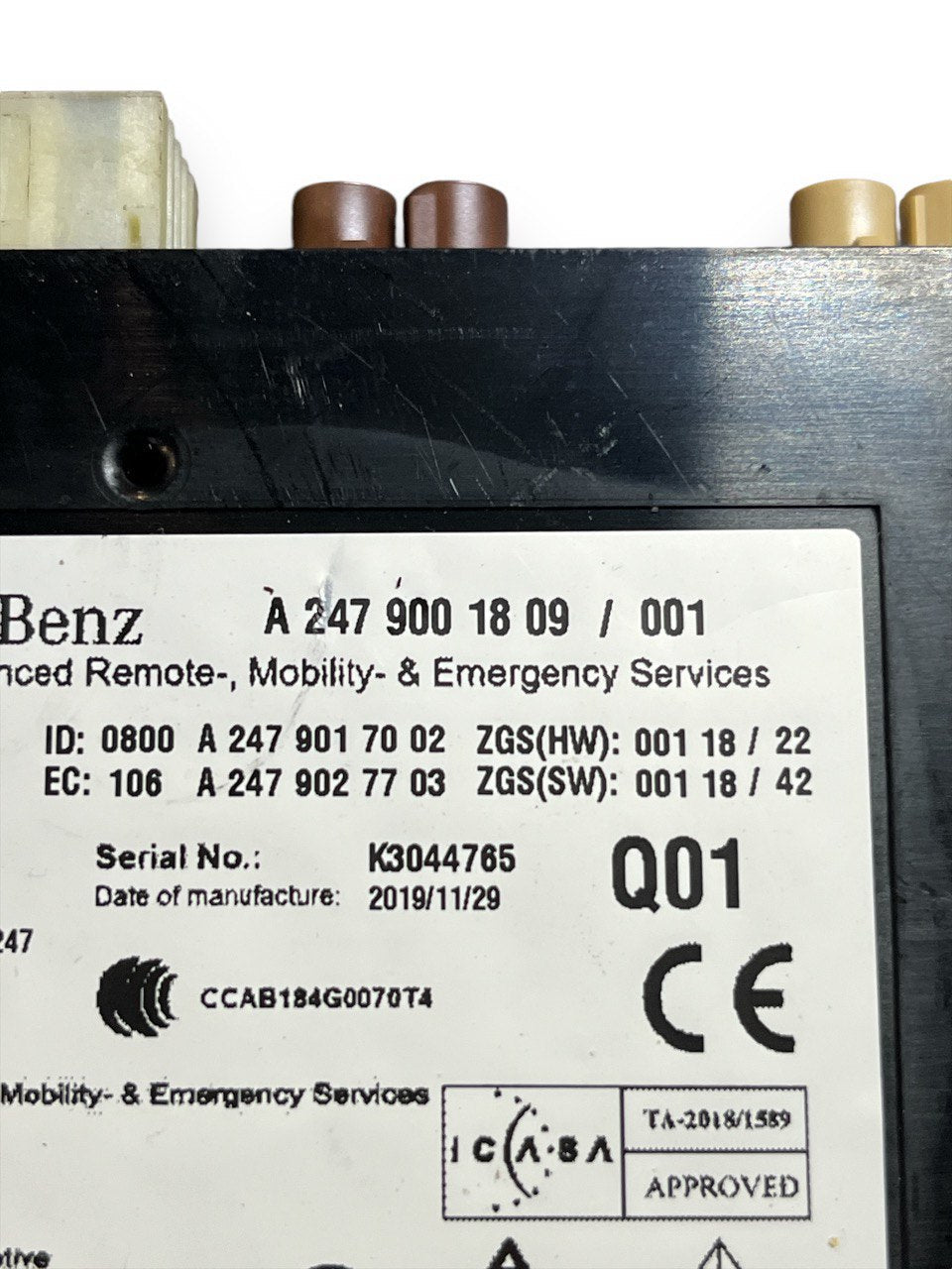 Centralina Bluetooth Mercedes-Benz Classe A W177 / W247 (2018> ) cod.A2479001809
