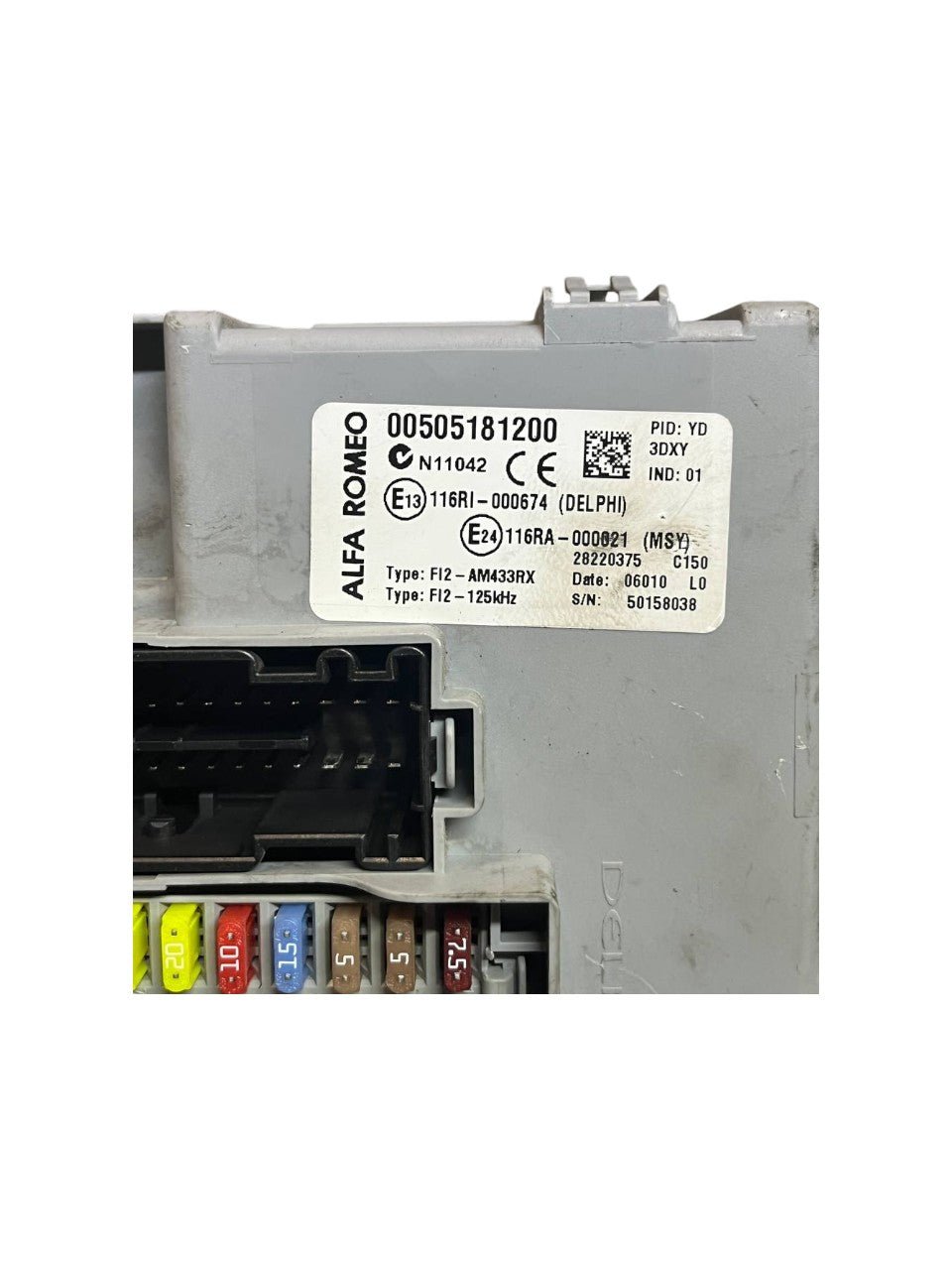 Centralina / Body Computer Alfa Romeo Mito 1.4 benzina (2008-2018) cod.00505181200