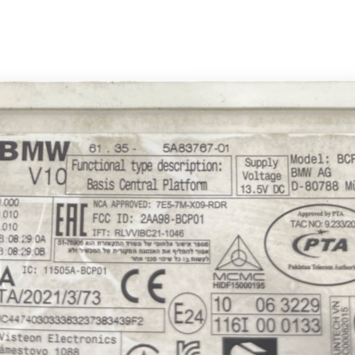 Centralina Body Computer Bmw X1 U11 (2022 -) cod: 5A83767-01
