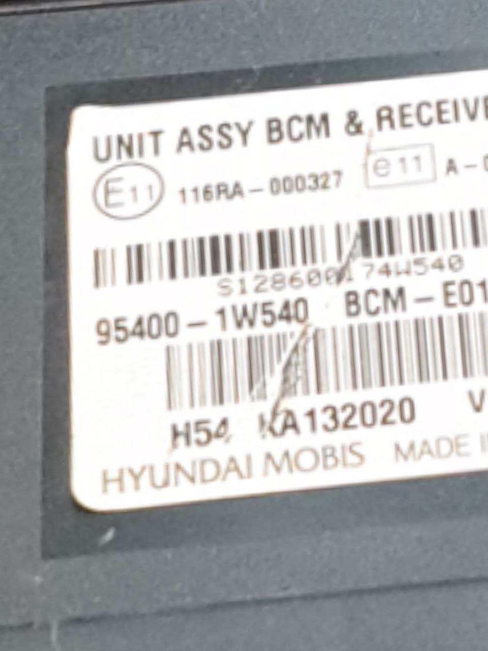 Centralina / Body Computer Kia Rio 1.1 diesel (2011-2017) COD:95400-1W540