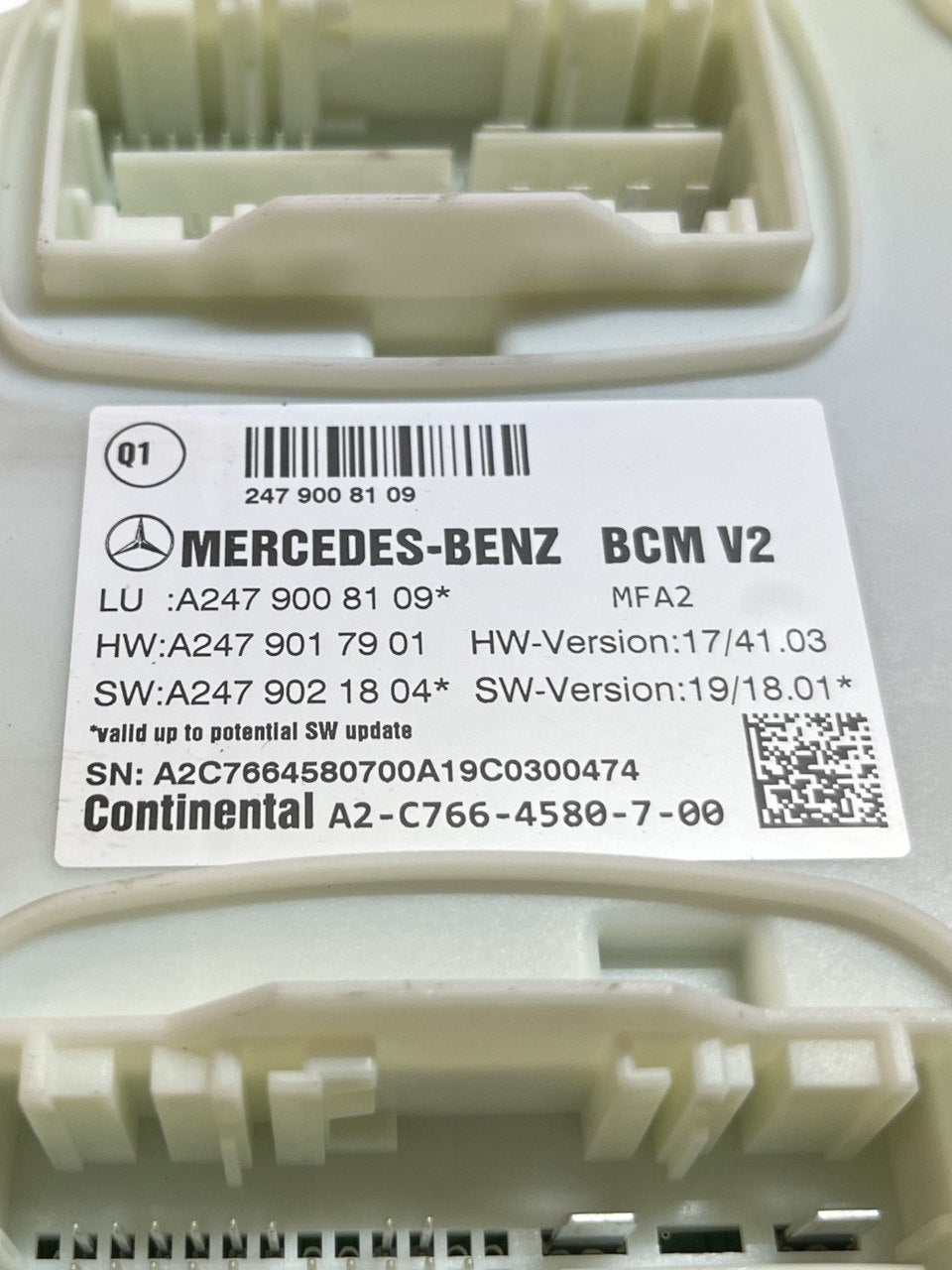 Centralina / Body computer Mercedes Benz Classe A W177 2.0 diesel cod.A2479008109 (2018>)