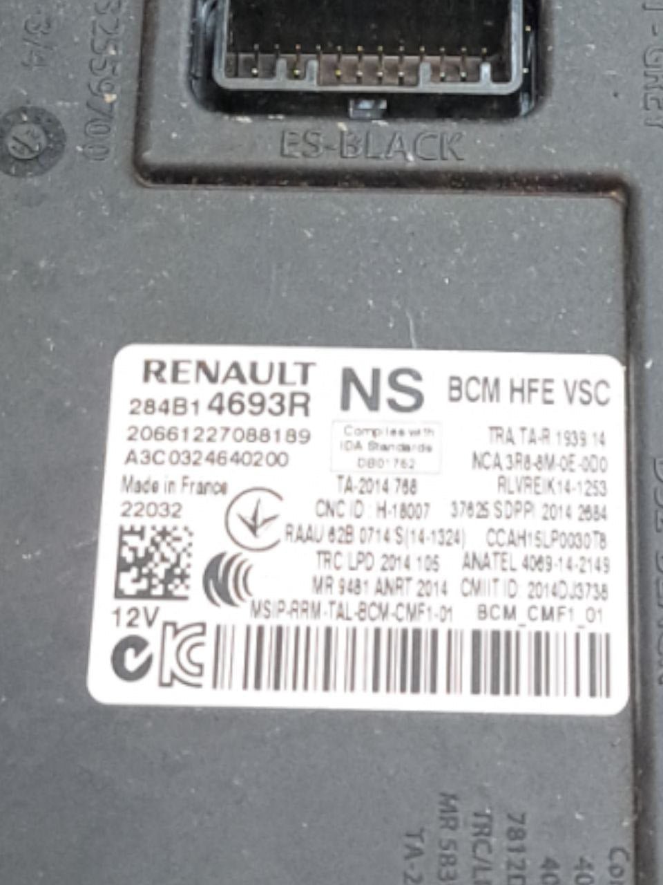 Centralina / Body Computer Renault Kadjar 1.5 Diesel (2015-2021) COD:284B14693R