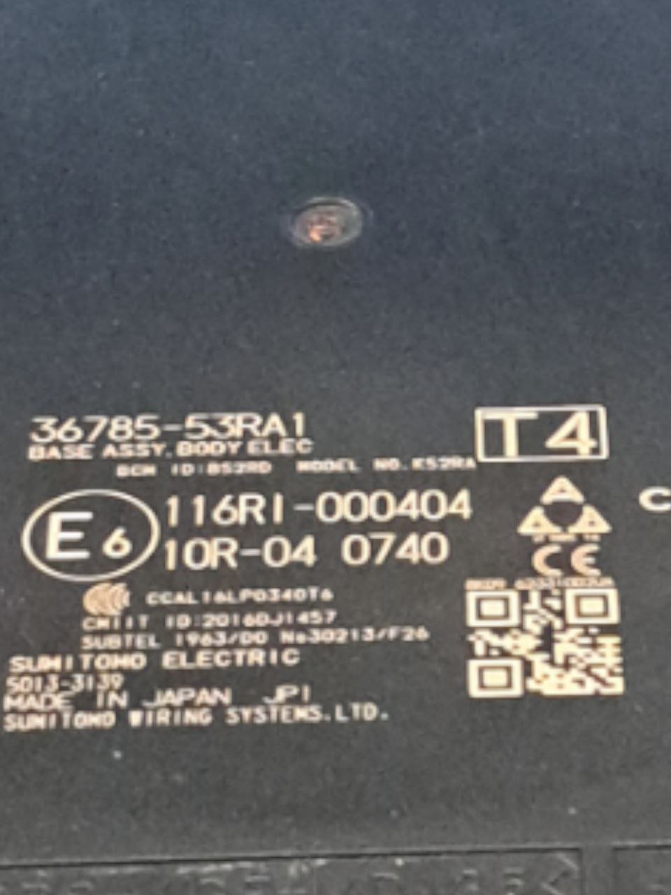 Centralina / Body Computer Suzuki Swift 1.2 Hybrid (2017>) COD:36785-53RA1