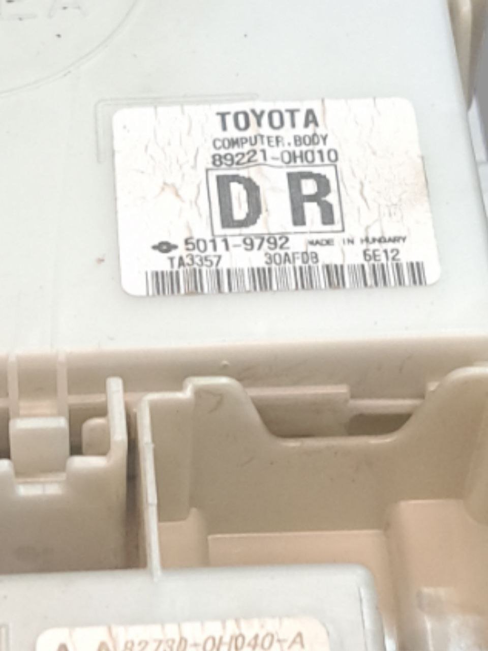 Centralina / Body Computer  Toyota Aygo 1.0 Benzina (2015>) COD:89221-0H010