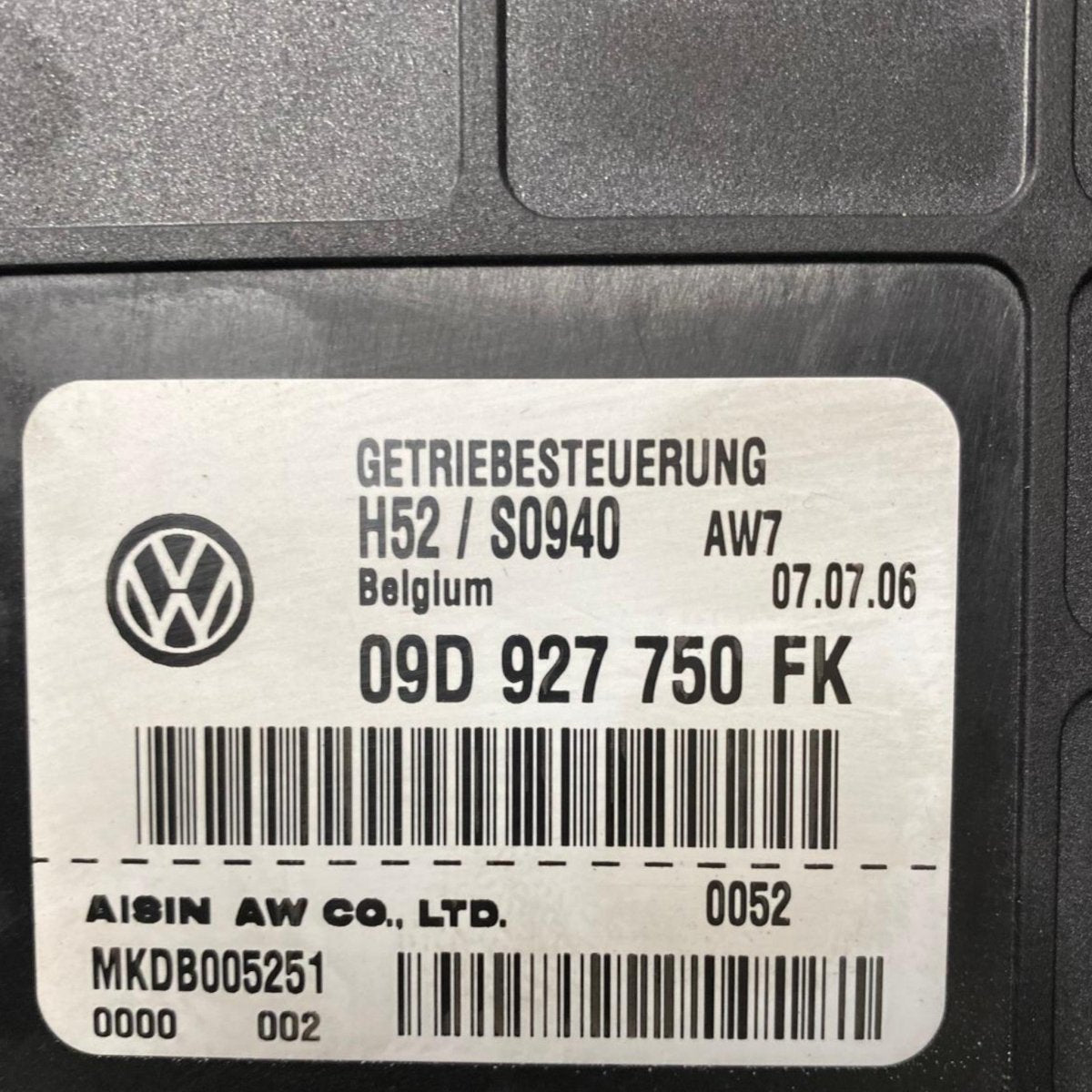 Centralina cambio automatico Audi Q7 (2005-2015) Cod: 09D927750FK - BIBA-RICAMBI