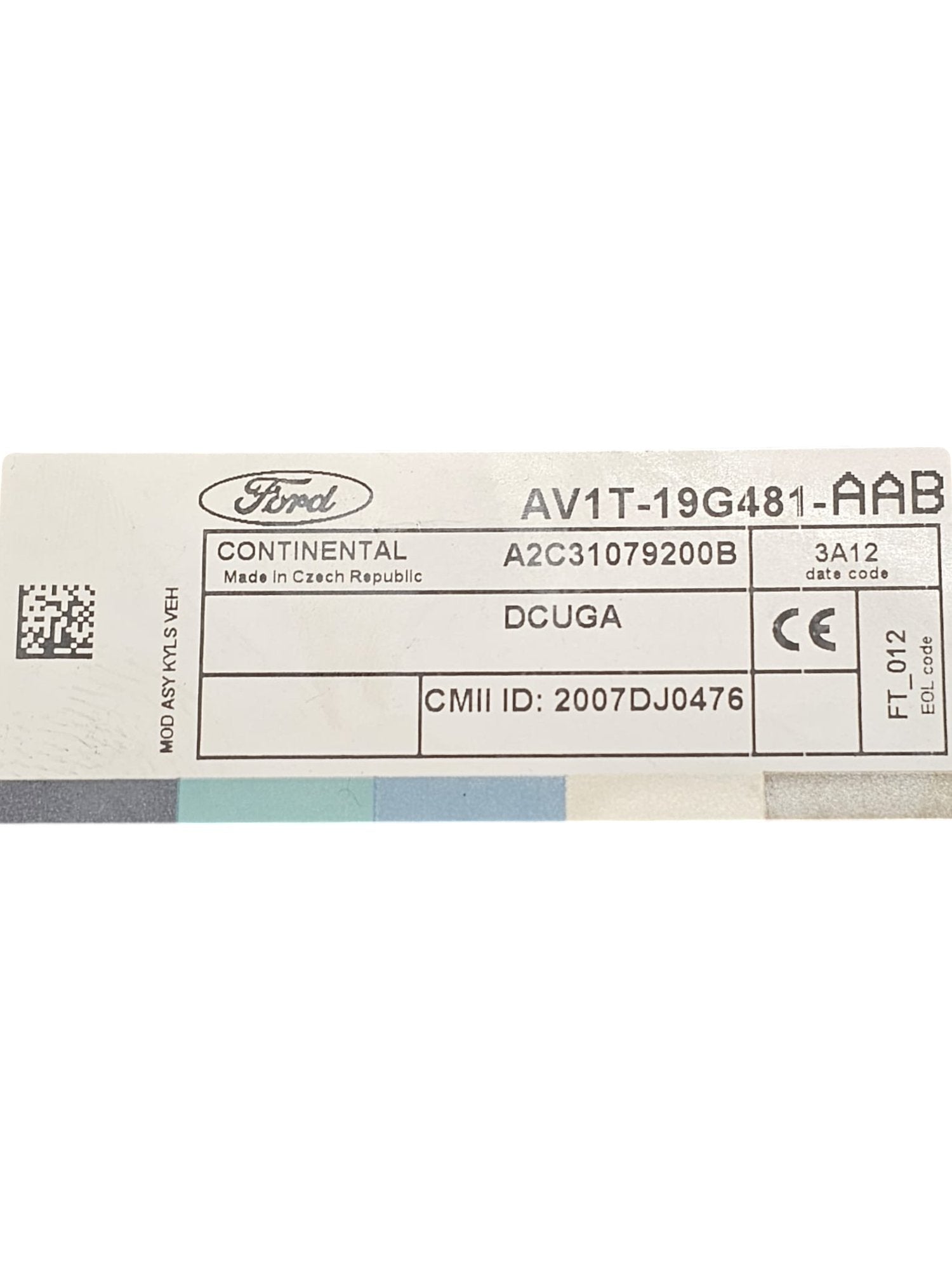 Centralina Chiusura Centralizzata Ford B-Max (2012-2018) Cod:AV1T-19G481